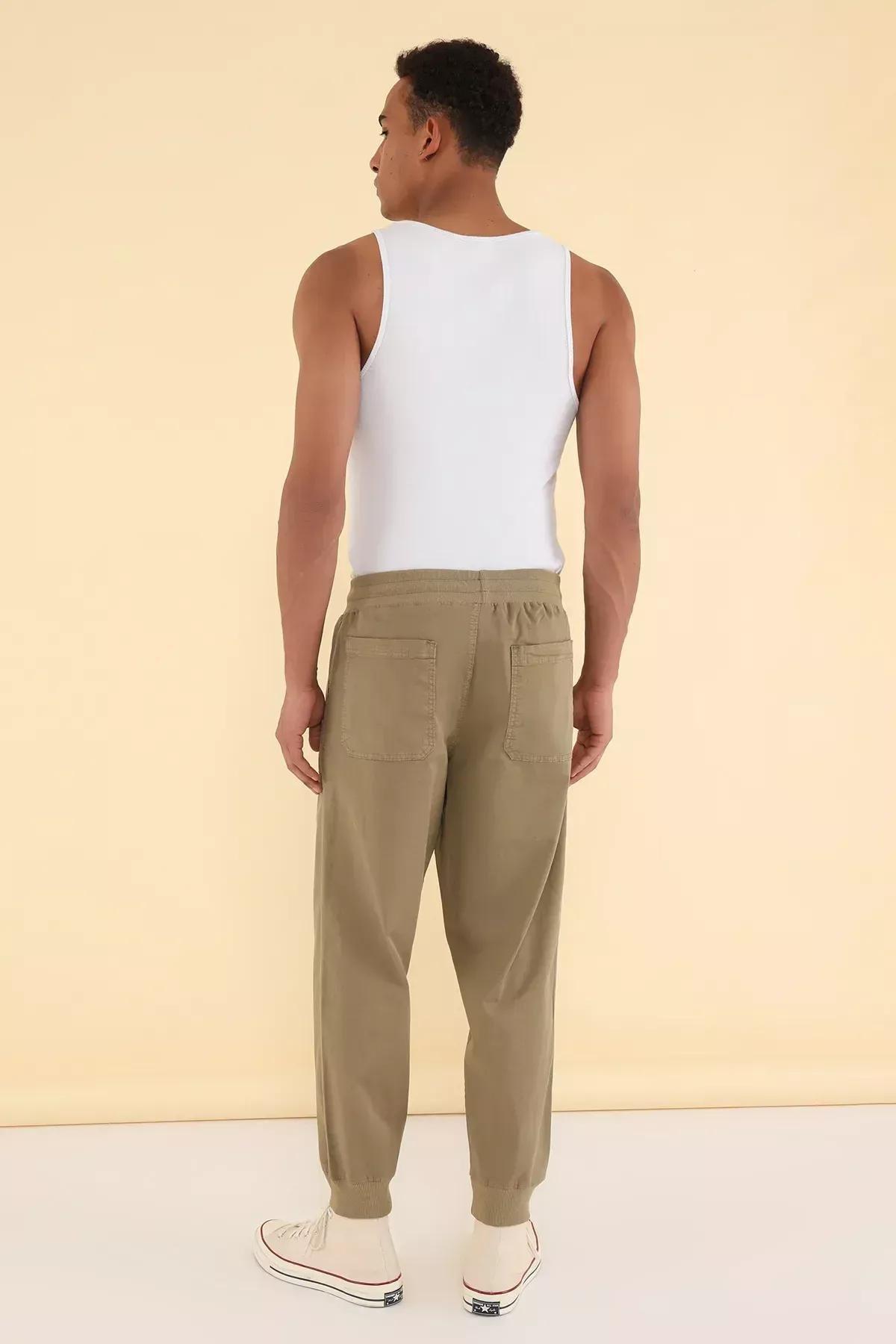 Green Unisex Trousers, Mink, large image number 4