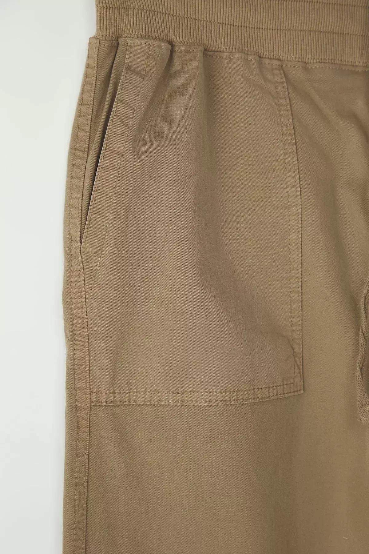 Green Unisex Trousers, Mink, large image number 5