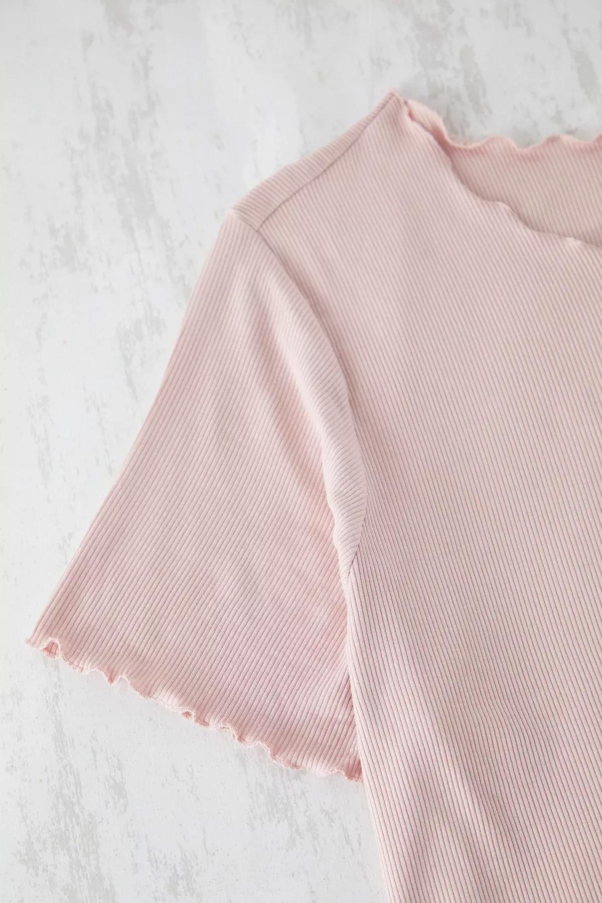 Pink Baby Overlock Pajama Set, POWDER, large image number 3