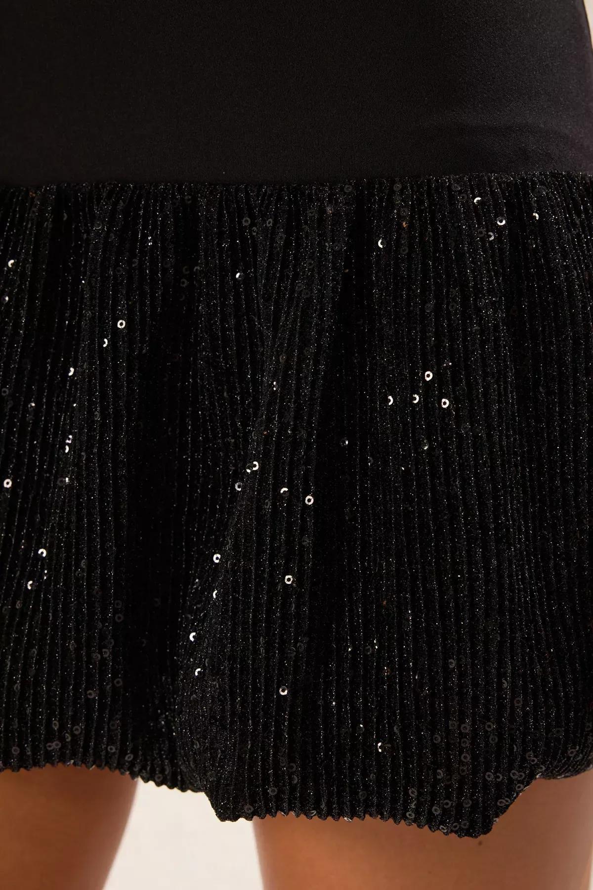 Black A-Line Dress, , large image number 3