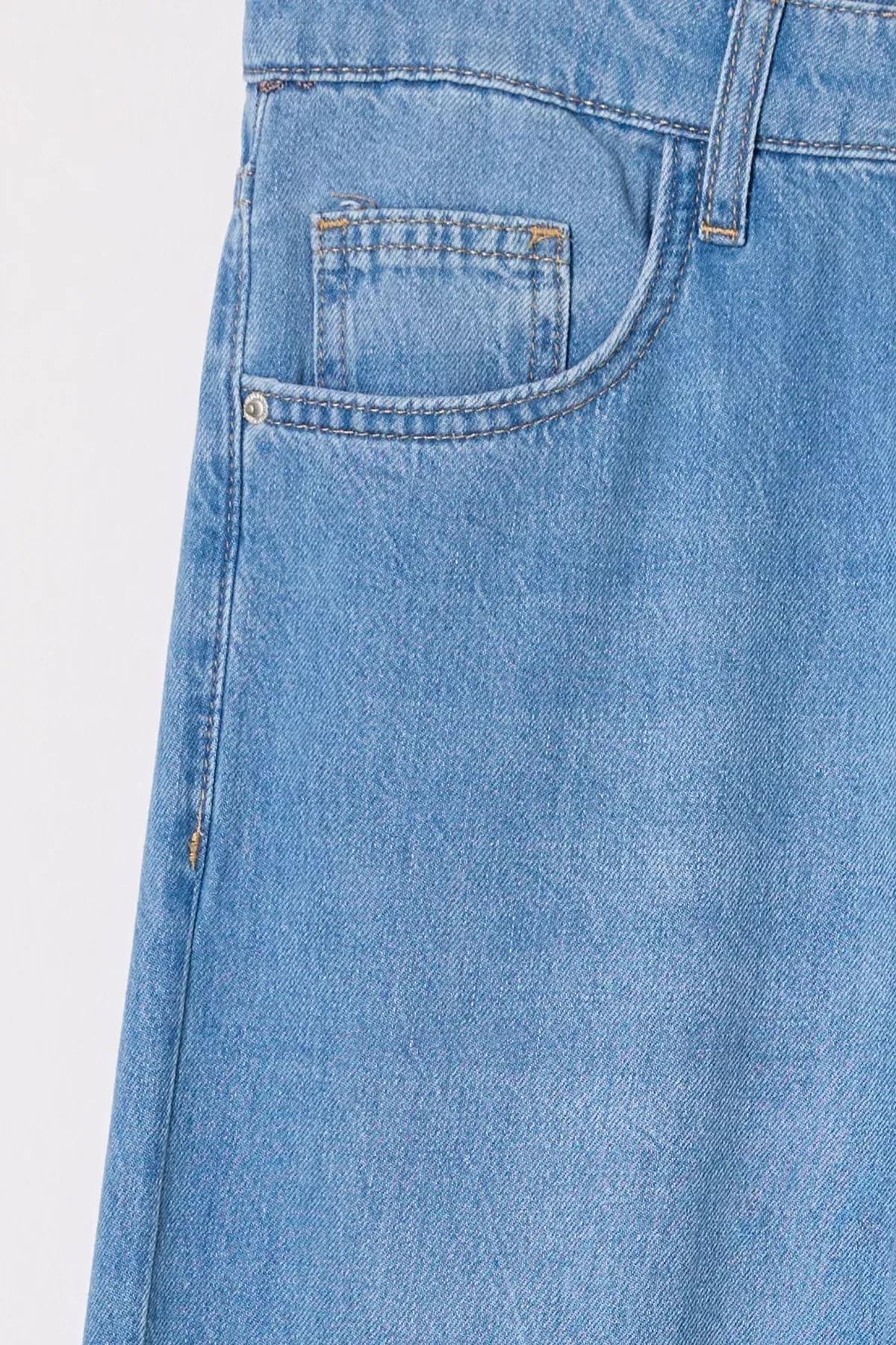 Blue Baggy Fit Jeans, , large image number 1