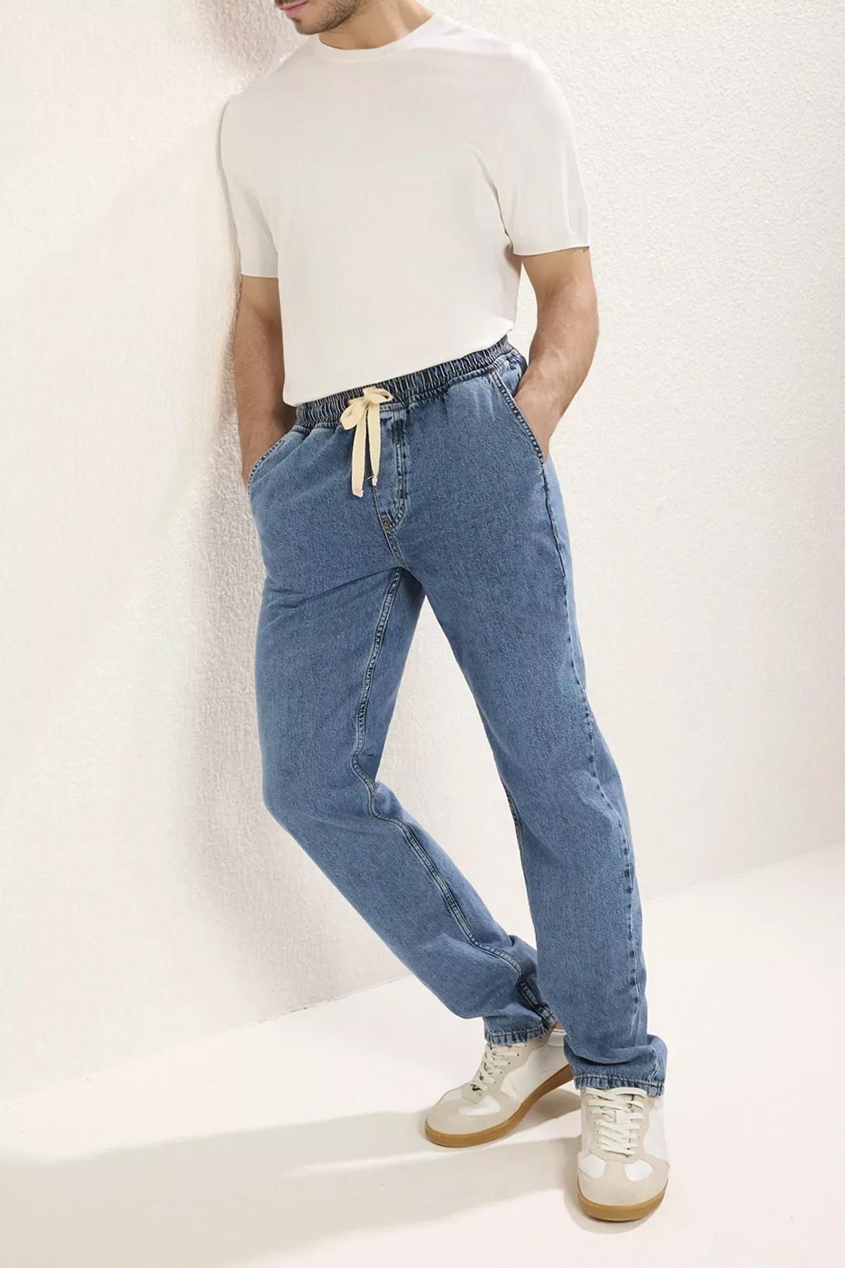 Blue Regular Fit Denim Jeans, , large image number 2