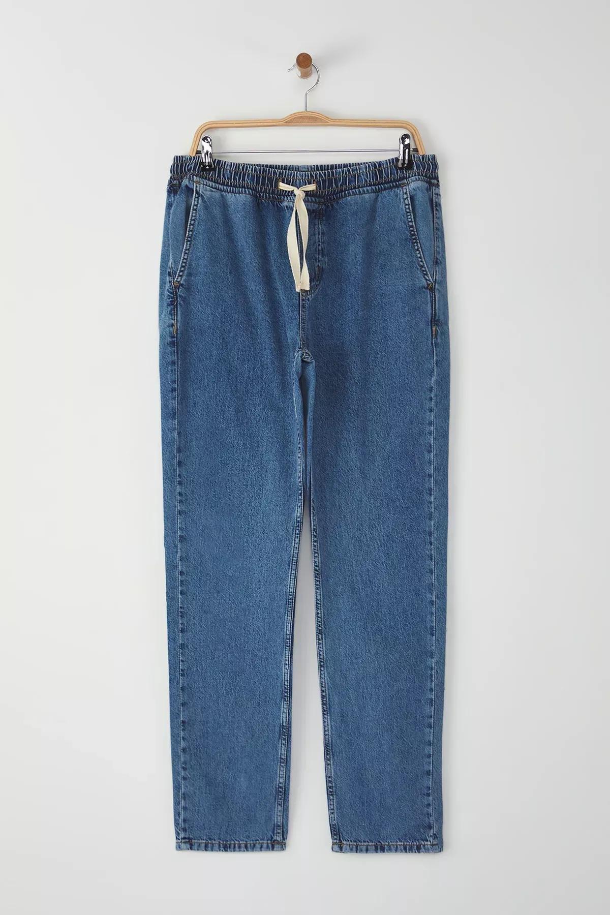 Blue Regular Fit Denim Jeans, , large image number 7