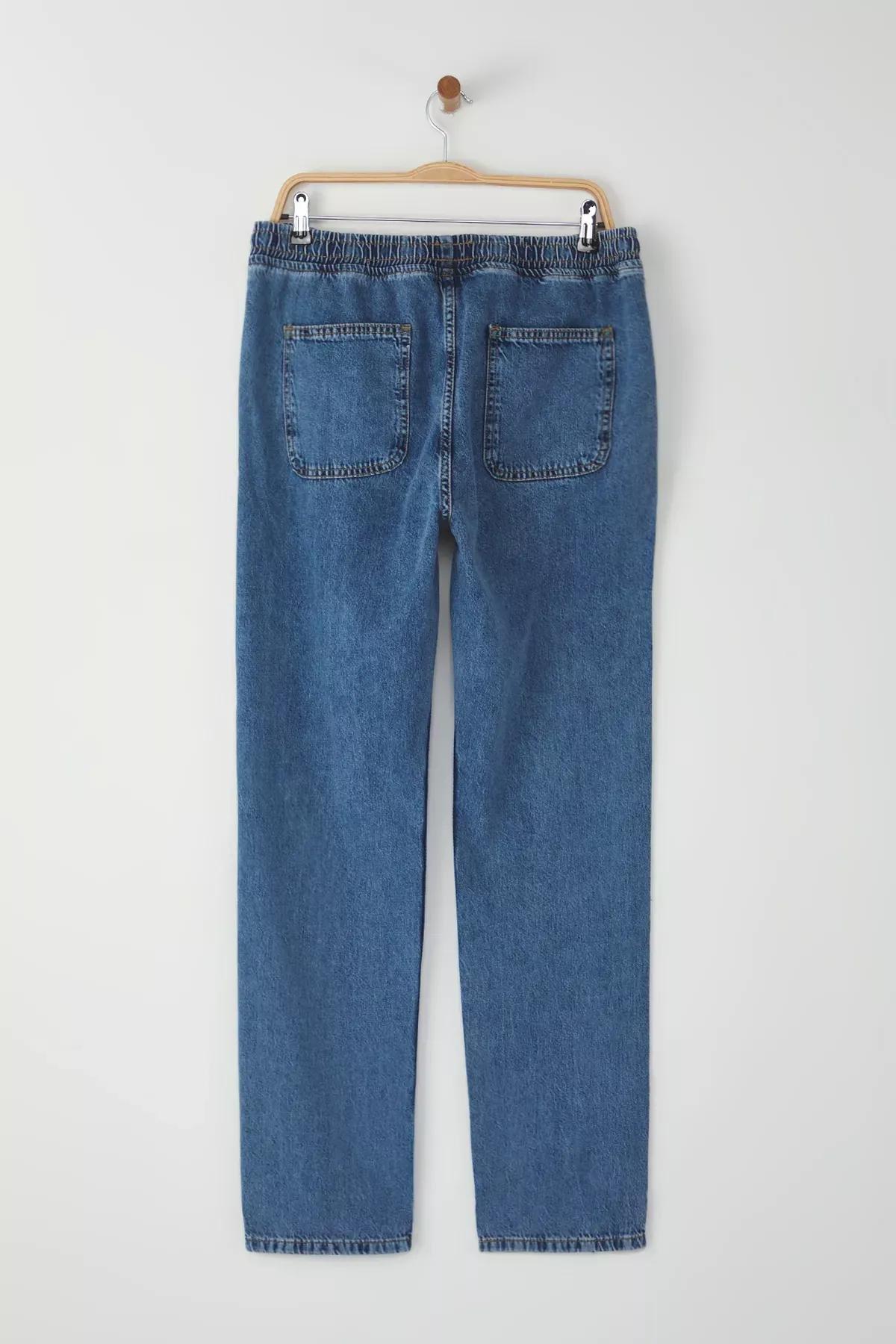 Blue Regular Fit Denim Jeans, , large image number 8