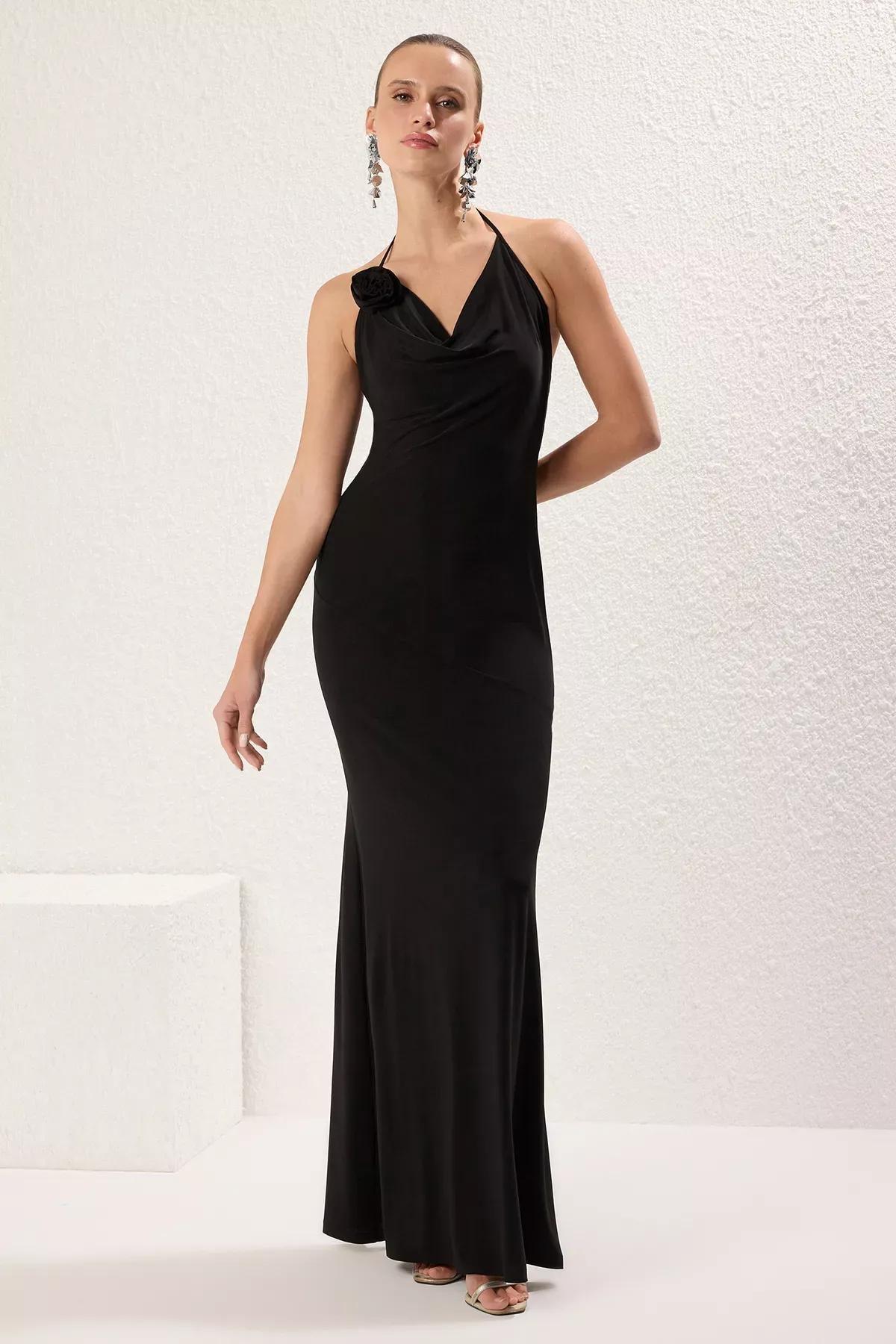 Rose Knot Sheath Formal Maxi, , large image number 0