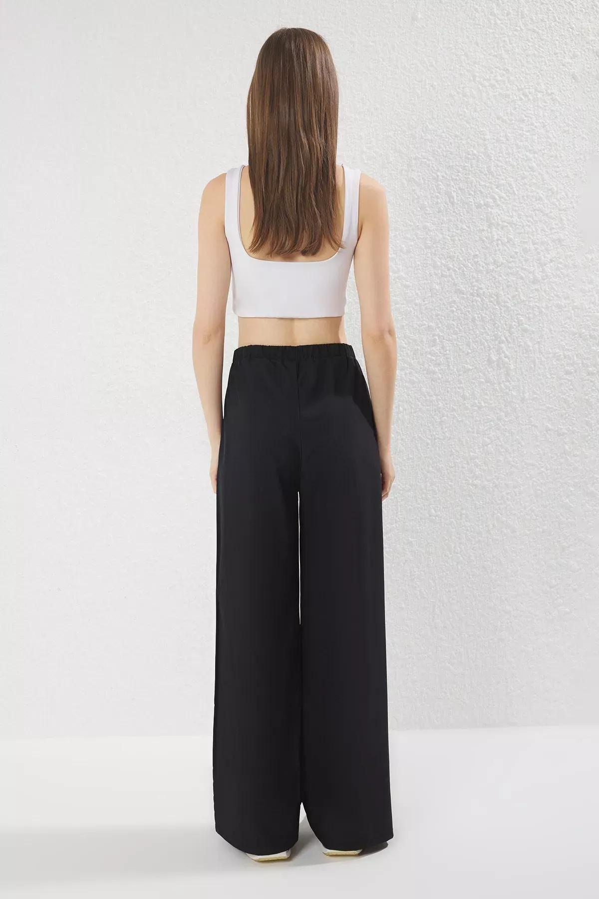 Black Zipped Pocket Sports Pants, , large image number 3