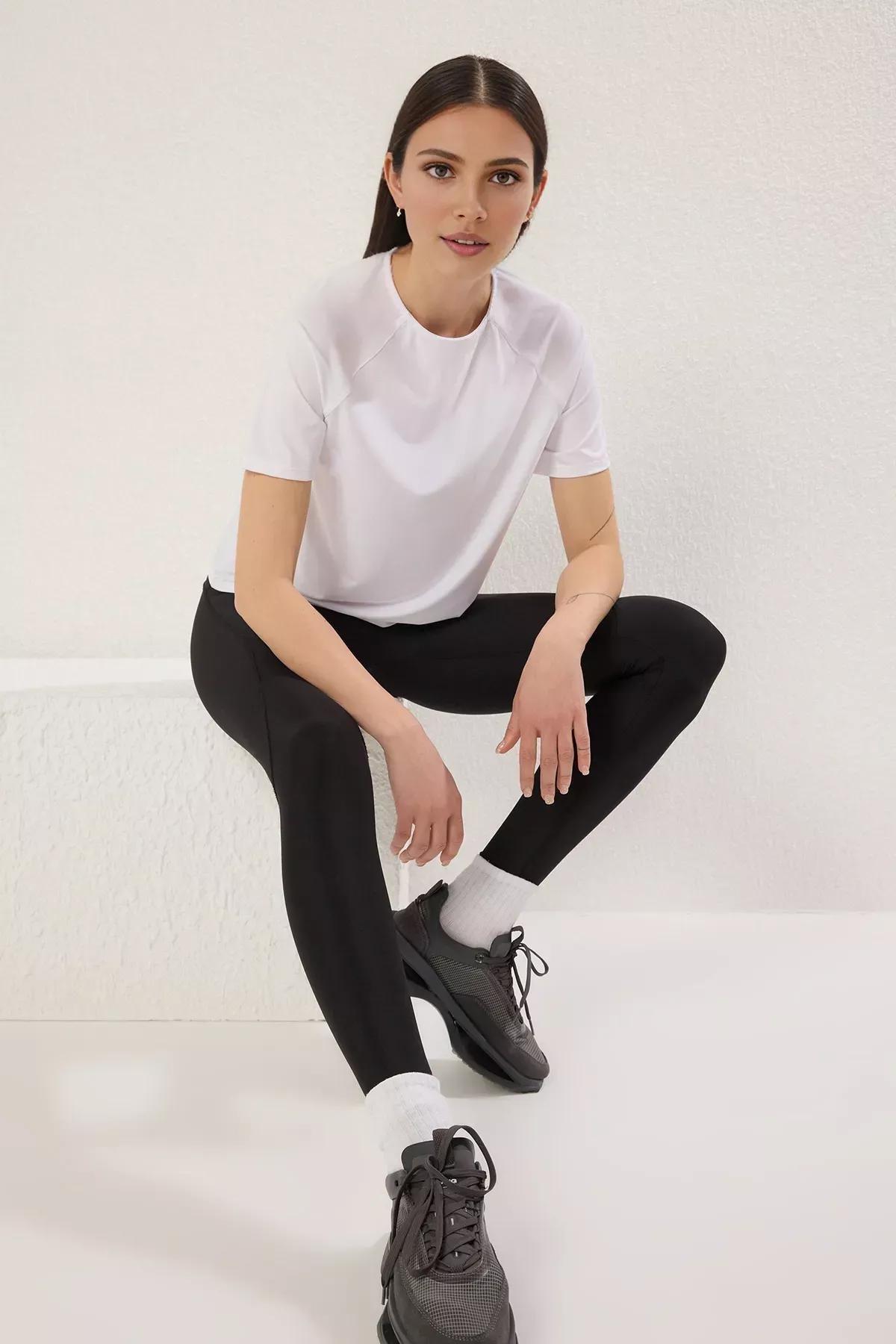 White Reflective Sports T-Shirt, White, large image number 1