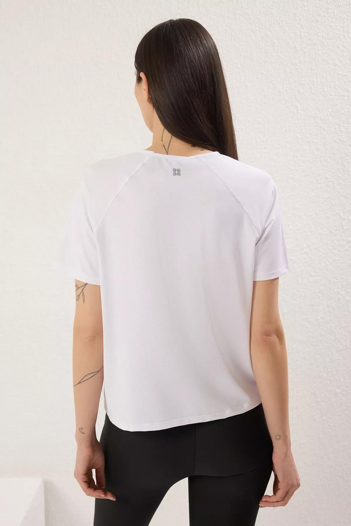 White Reflective Sports T-Shirt, White, large image number 3