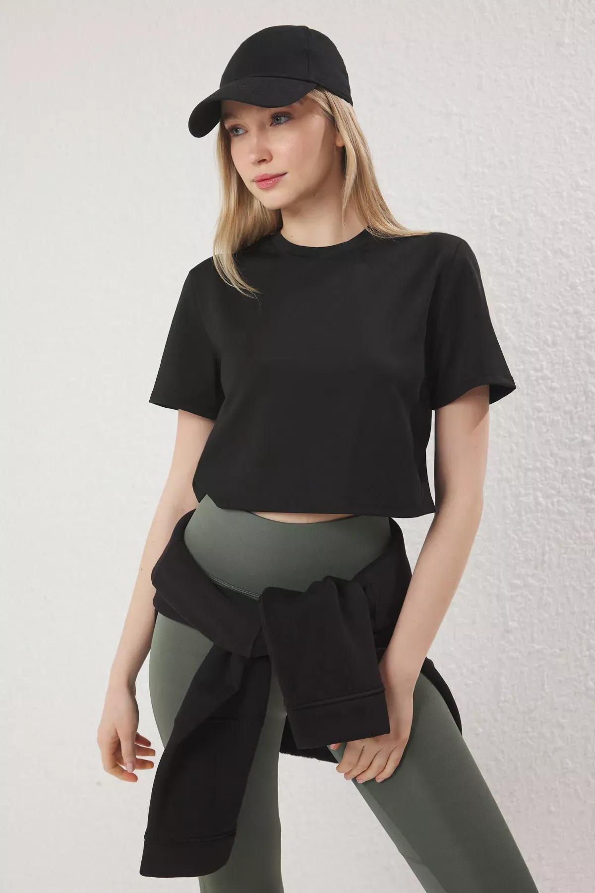 Black Diver Fabric Double Breasted T-Shirt, BLACK, medium