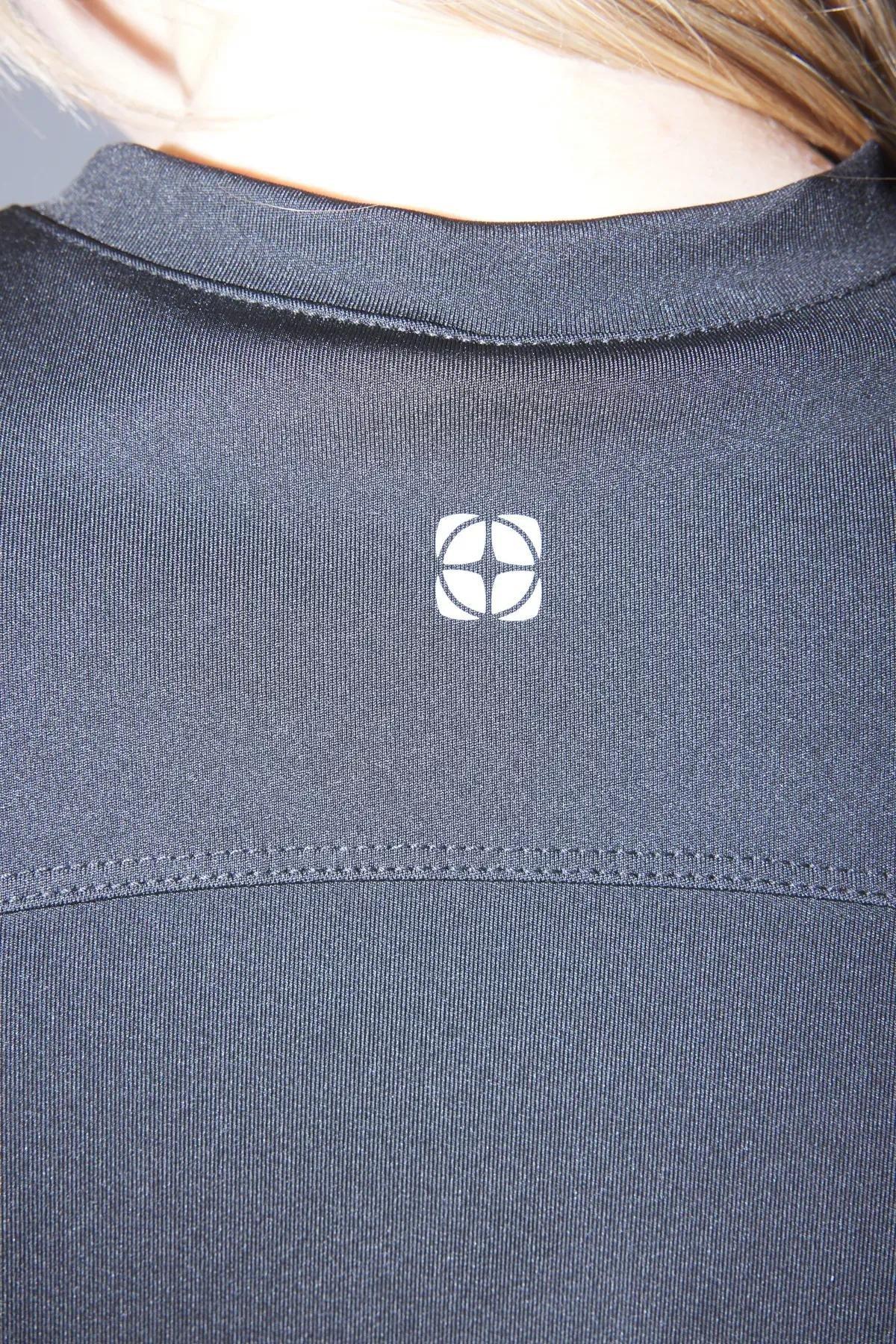 Black Diver Fabric Double Breasted T-Shirt, BLACK, large image number 2