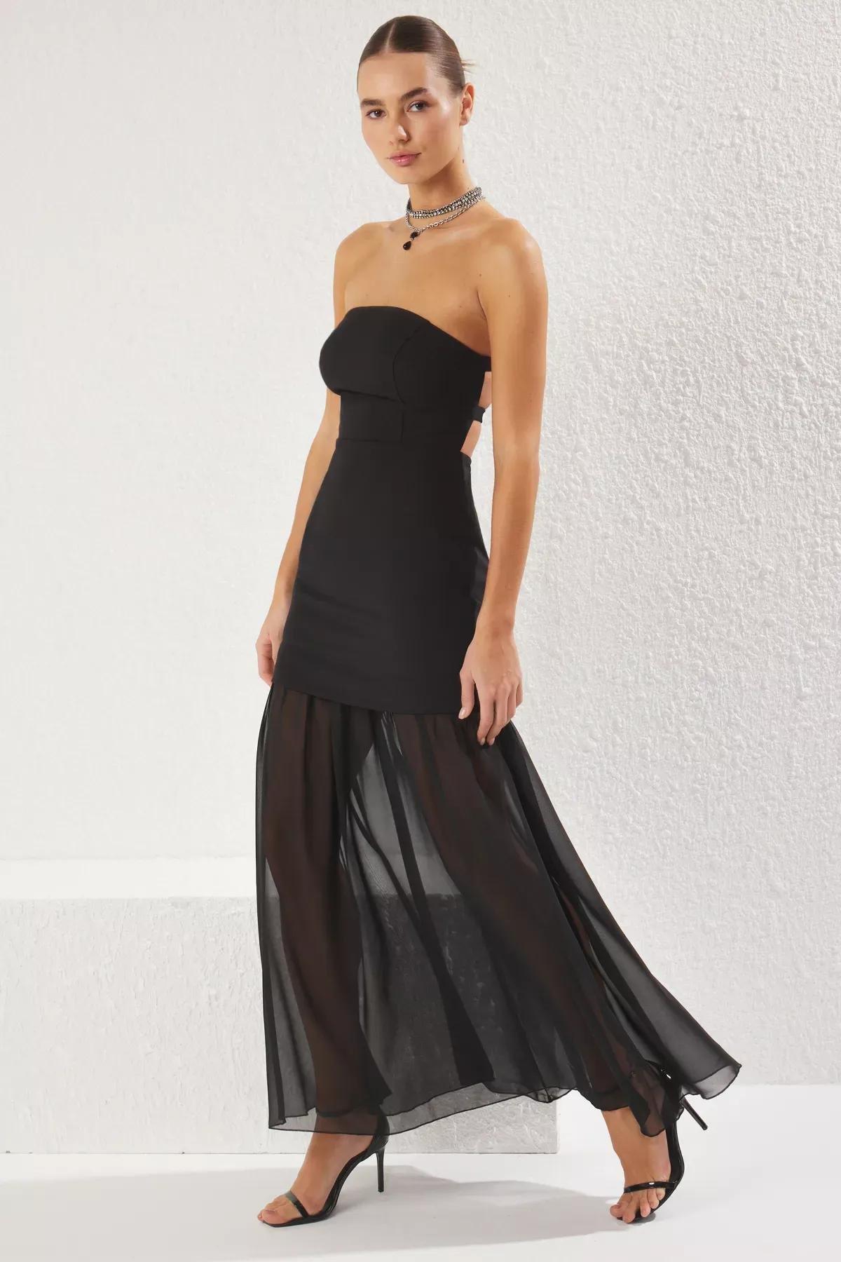 A-Line Strapless Formal Maxi Dress, , large image number 0