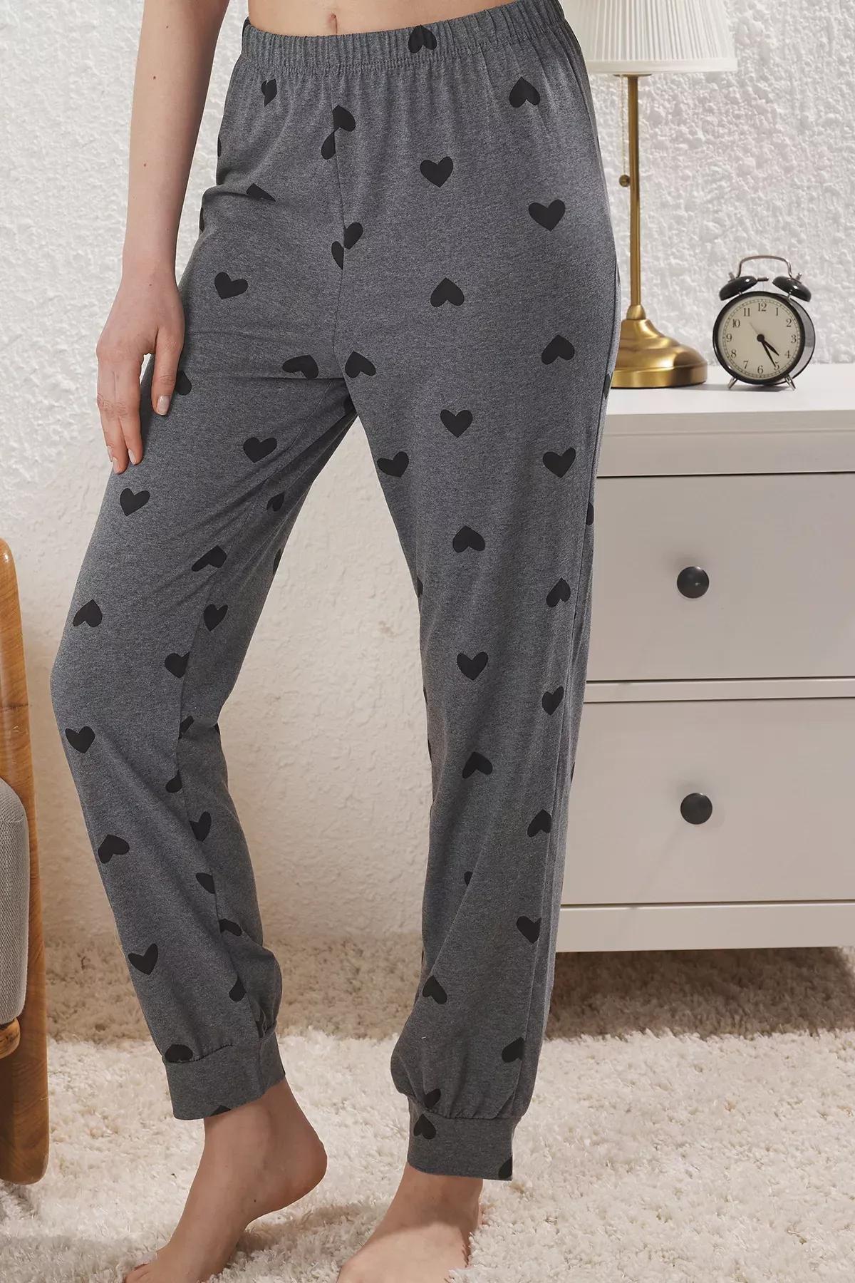 Grey-Multi 2-Pack Heart Pajama Bottoms (2 pcs), , large image number 2