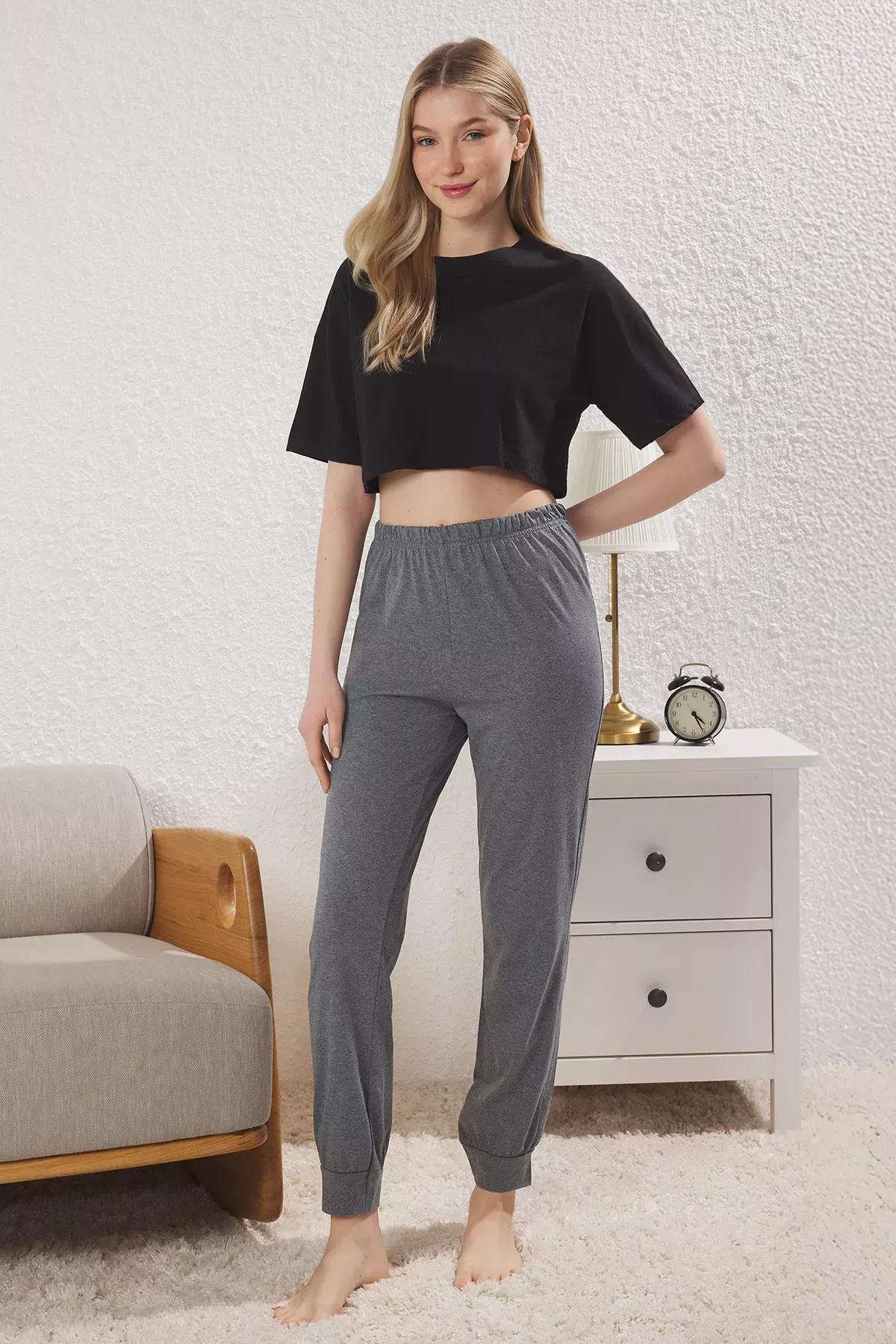 Grey-Multi 2-Pack Heart Pajama Bottoms (2 pcs), , large image number 4