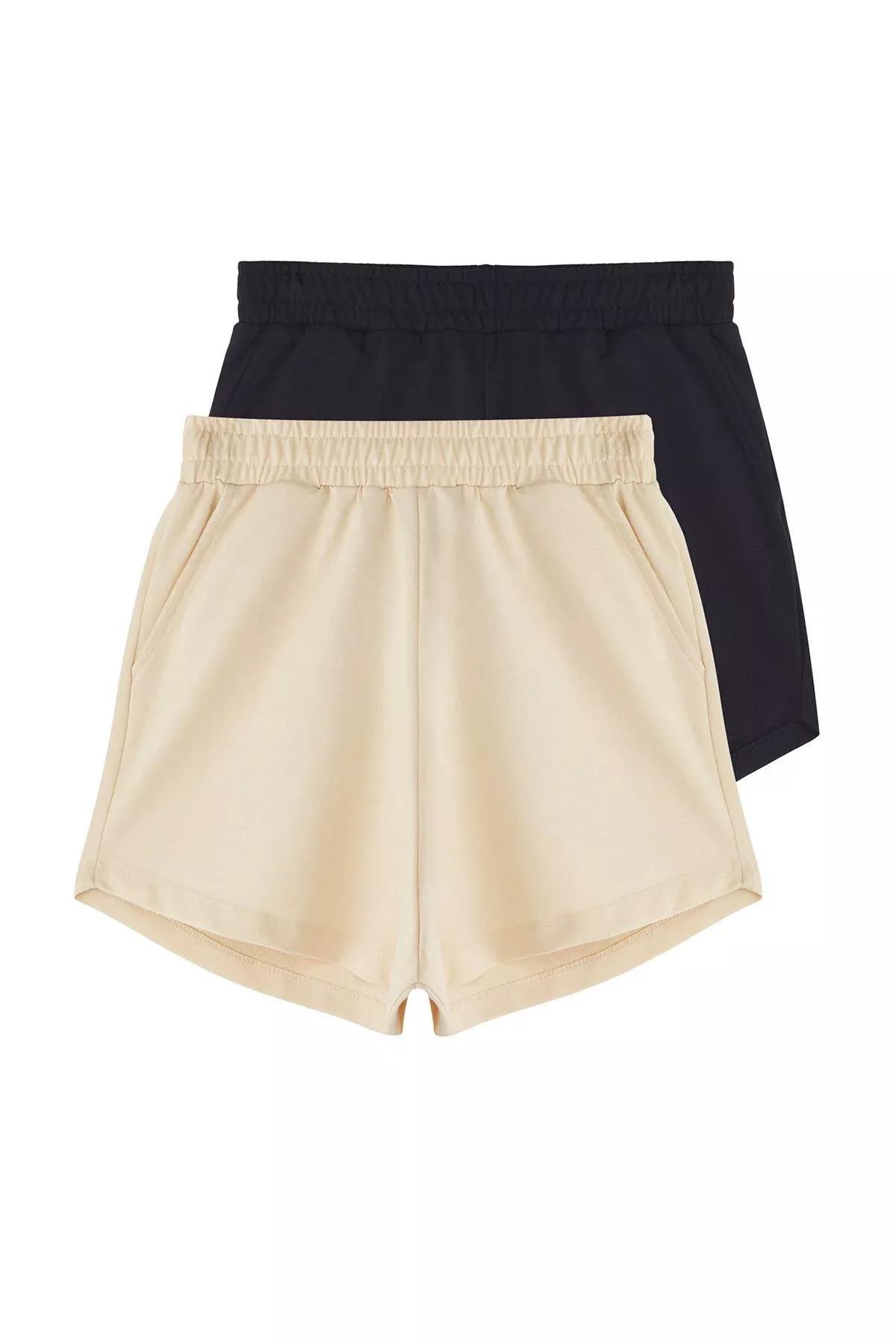 Navy Relaxed Bermuda Shorts, Dark Blue-Stone, large image number 6