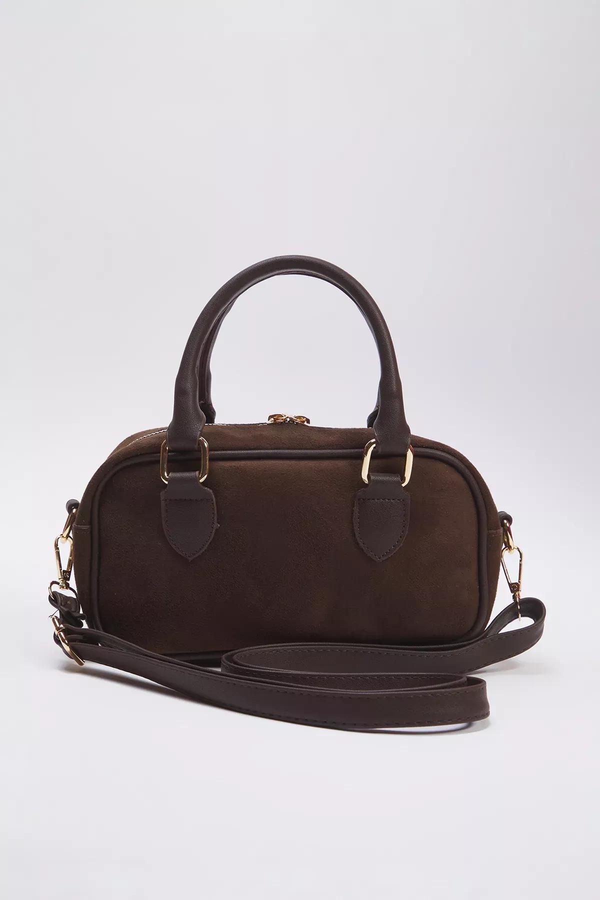 Brown Teddy Bear Bag, Dark brown, large image number 4