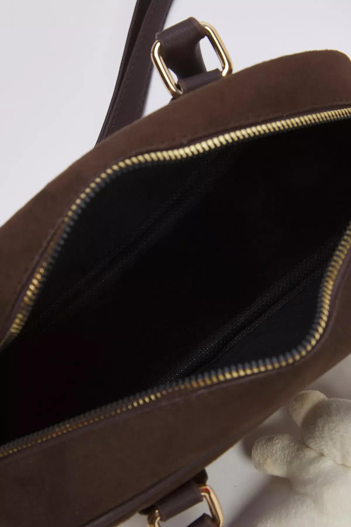 Brown Teddy Bear Bag, Dark brown, large image number 5