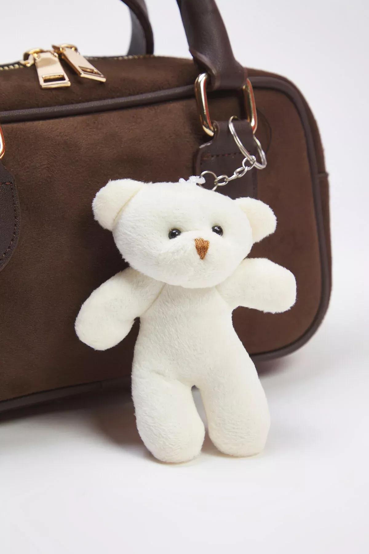 Brown Teddy Bear Bag, Dark brown, large image number 6