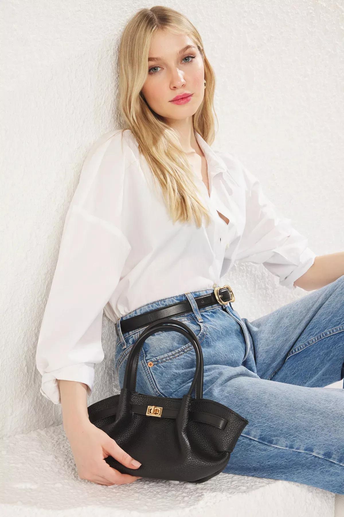Black Crossbody Mini Bag, BLACK, large image number 0