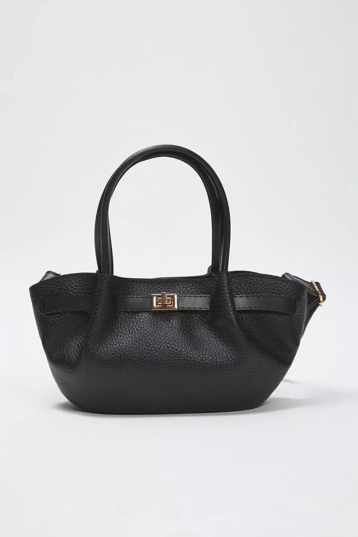 Black Crossbody Mini Bag, BLACK, large image number 2