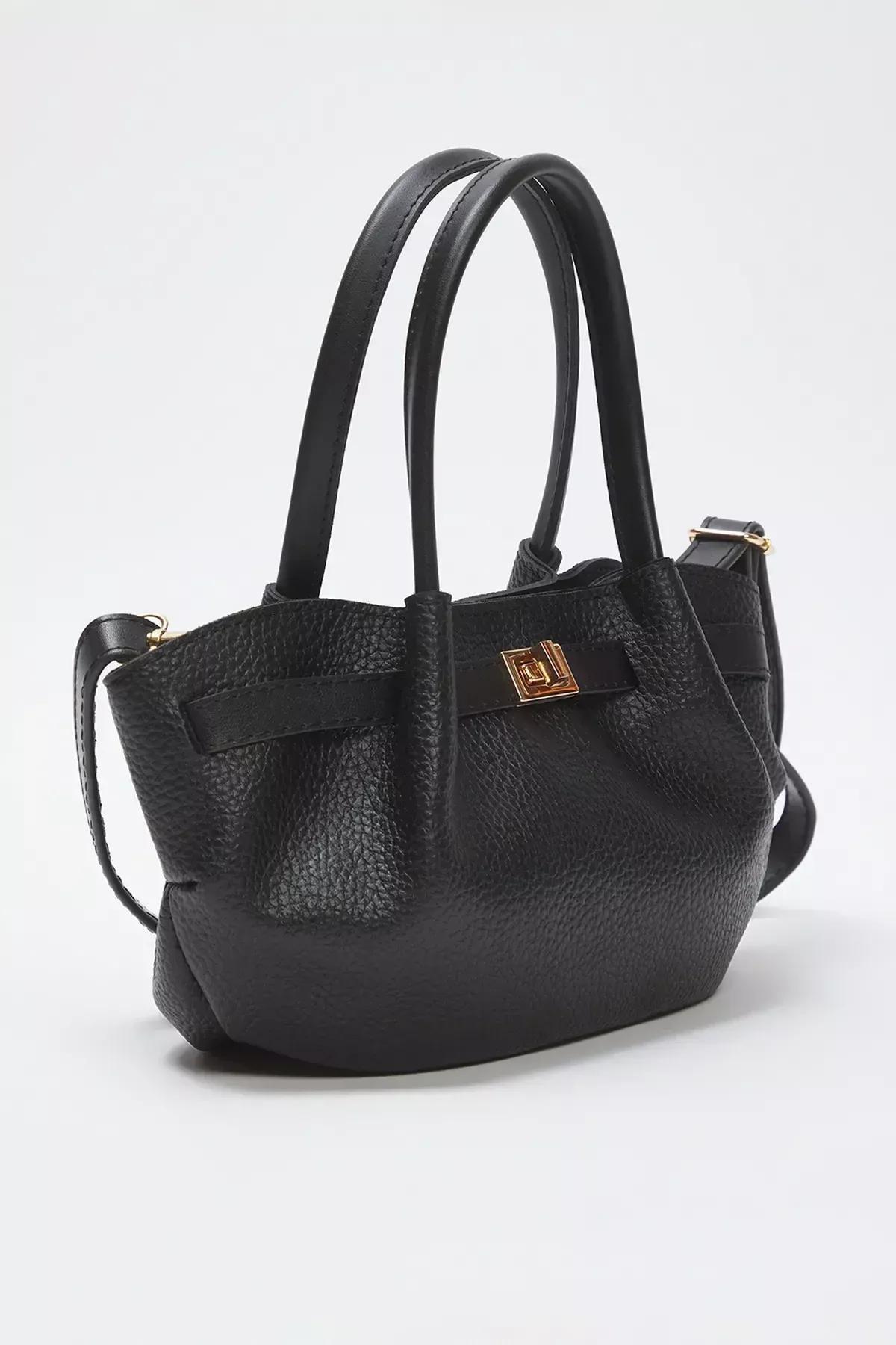 Black Crossbody Mini Bag, BLACK, large image number 3