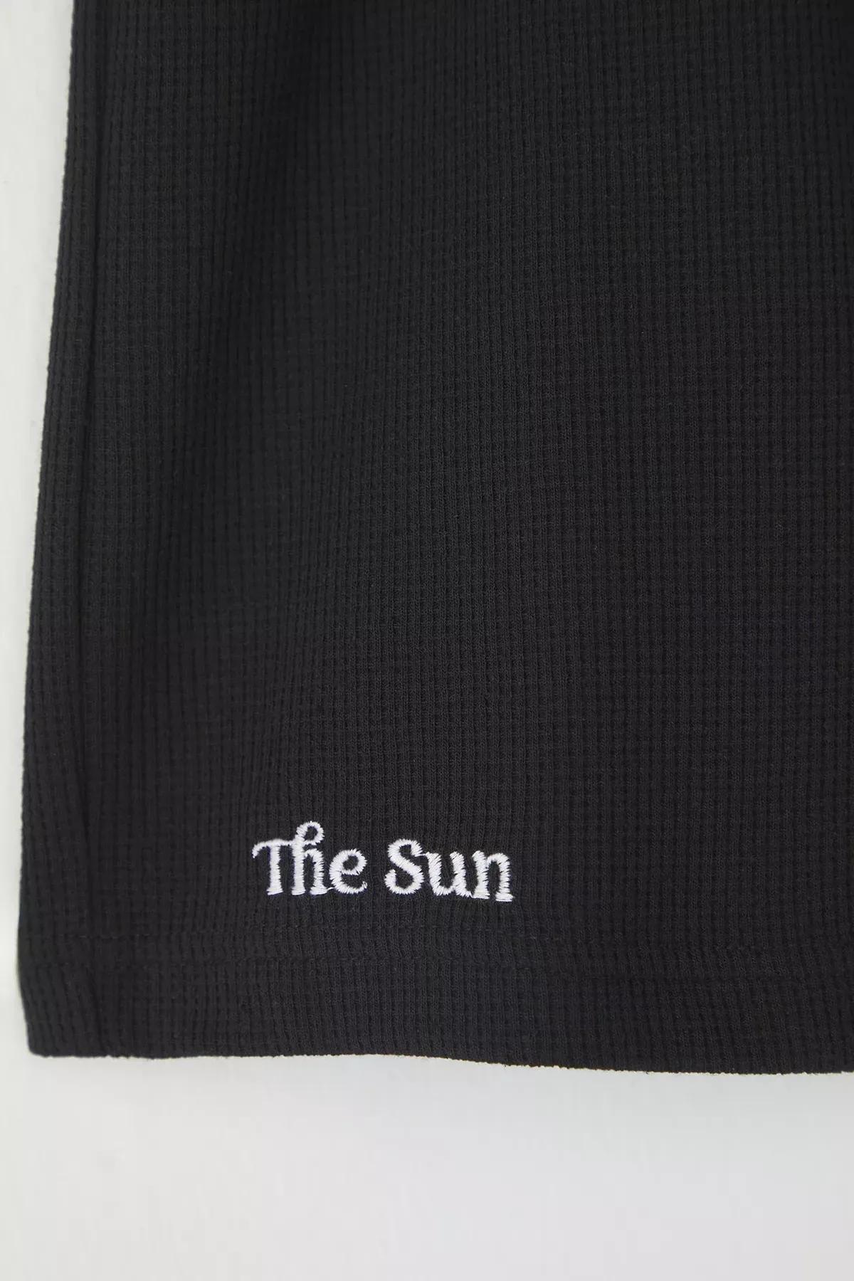 Black Oversize Embroidered Shorts & Bermuda, , large image number 1