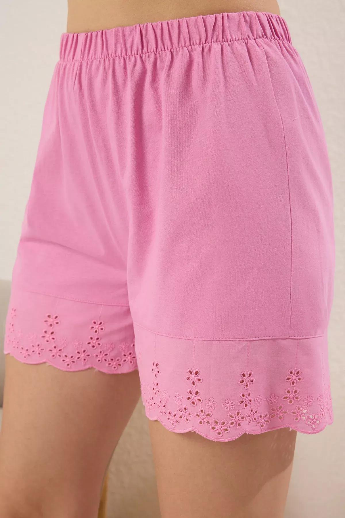 Pink Embroidered Pajama, Pink, large image number 2