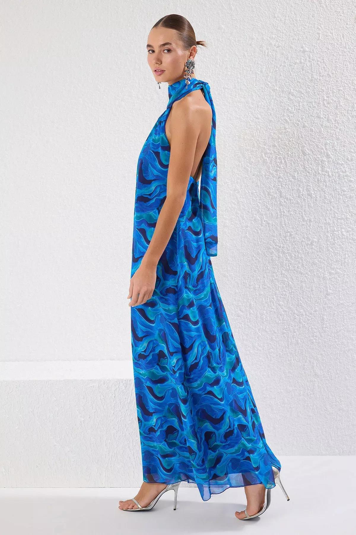 Abstract A-Line Vacation Maxi Dress, , large image number 1