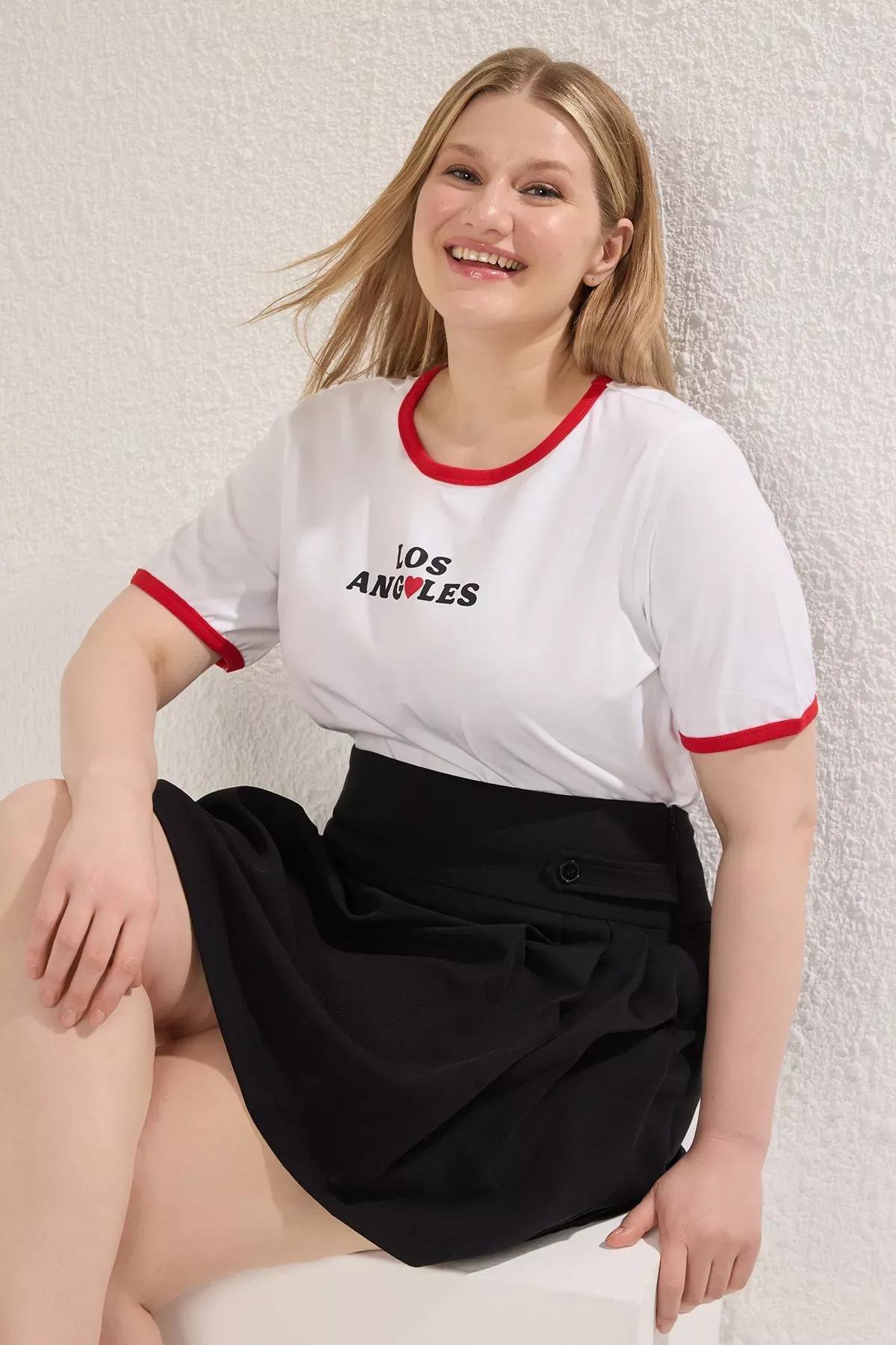 White Printed T-shirt, C101_1979, large image number 1