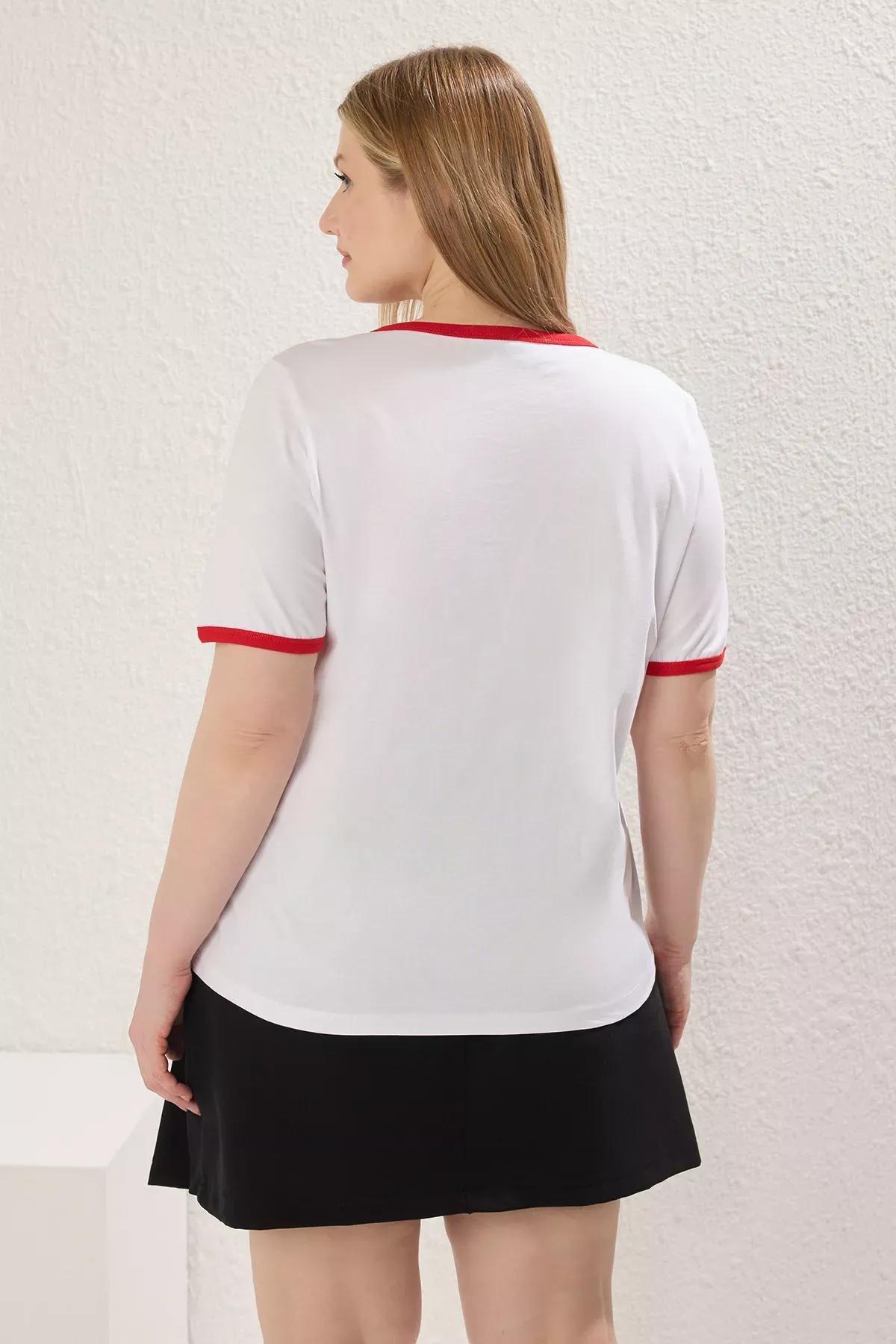 White Printed T-shirt, C101_1979, large image number 4