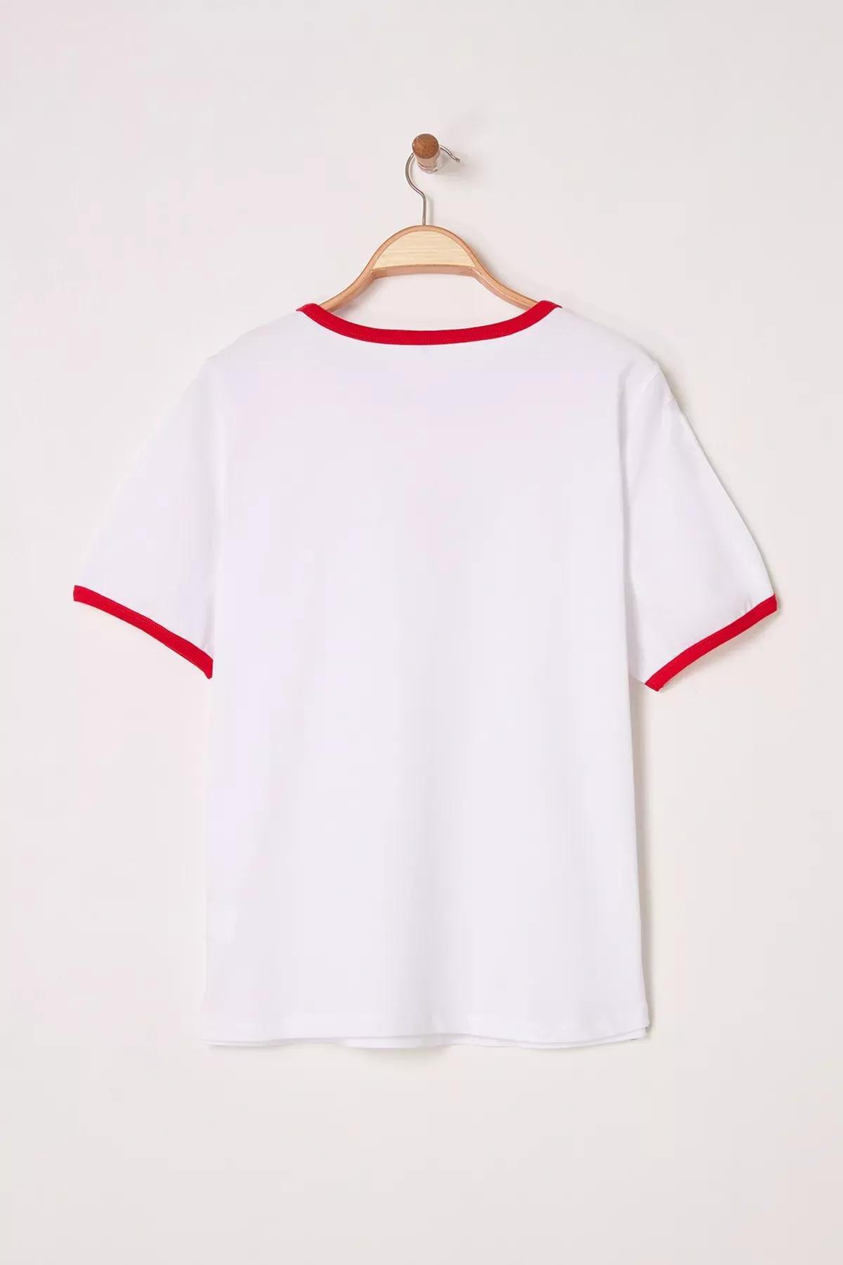White Printed T-shirt, C101_1979, large image number 6