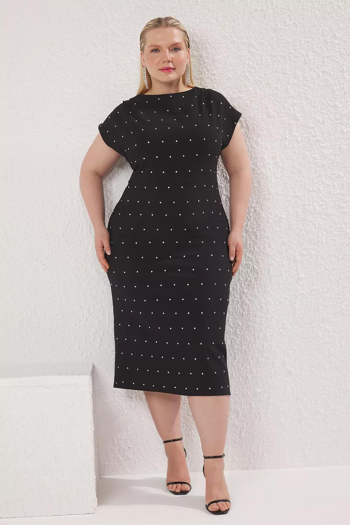 Polka Dot Bodycon Party Dress, , large image number 0