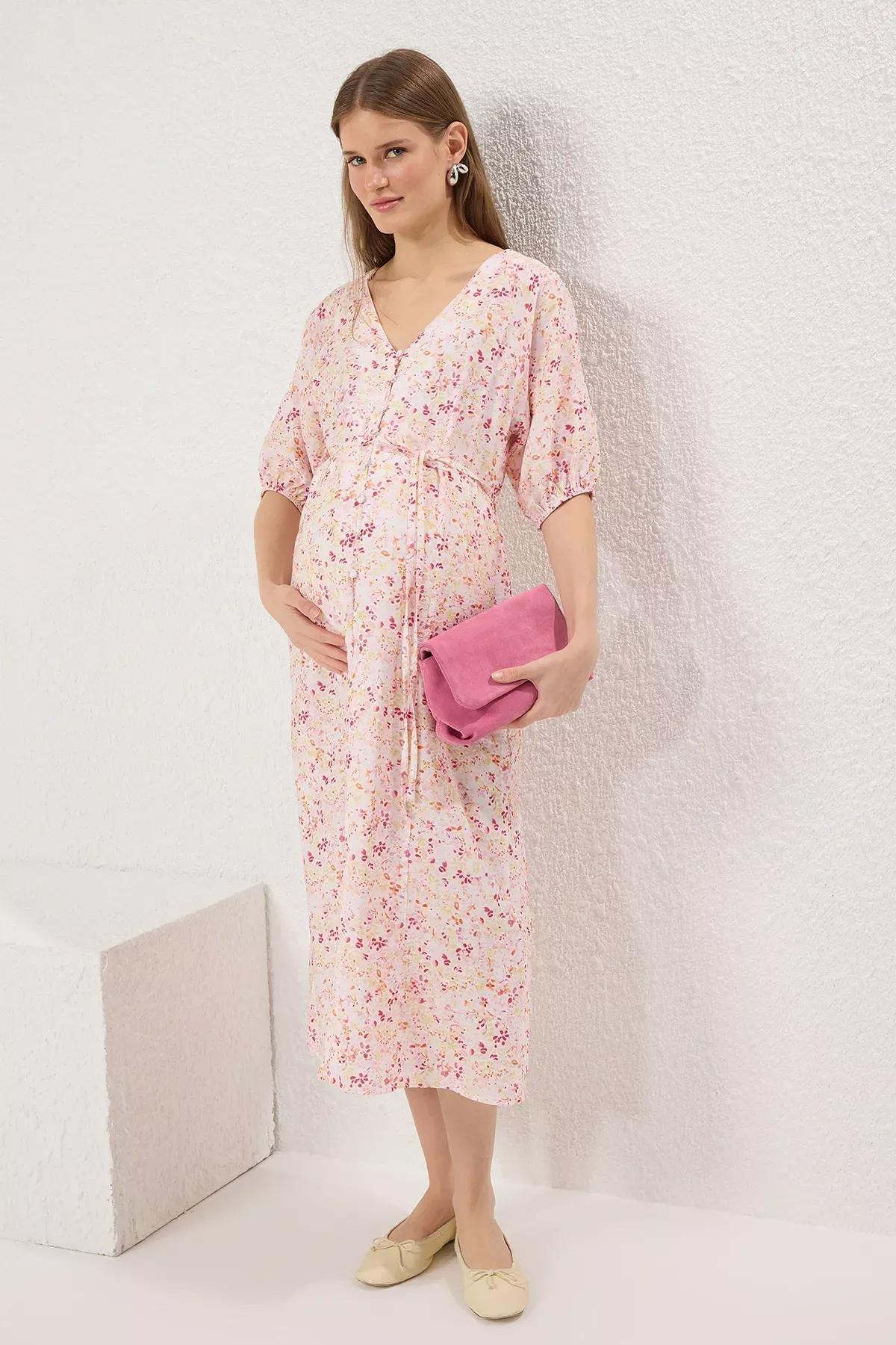 Floral Milkmaid Midi Dress, , large image number 1