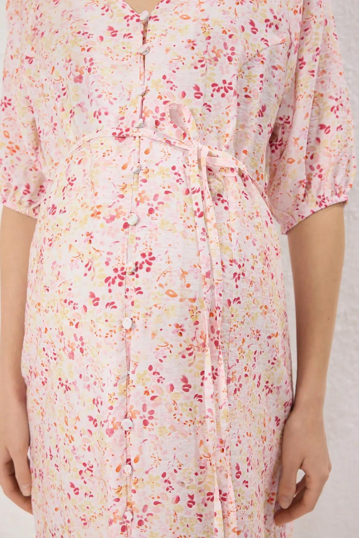 Floral Milkmaid Midi Dress, , large image number 2