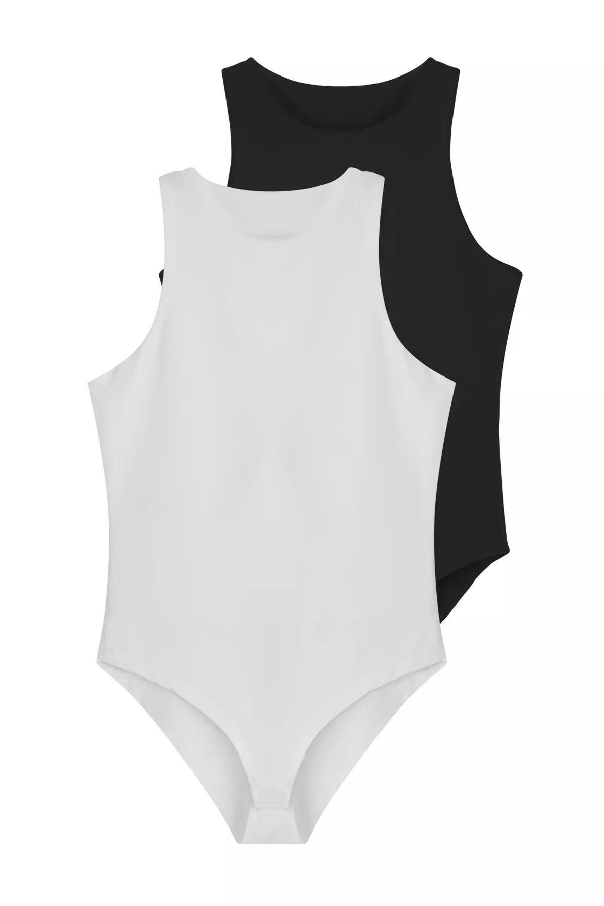 Black White Bodysuit, Set of 2, , large image number 6