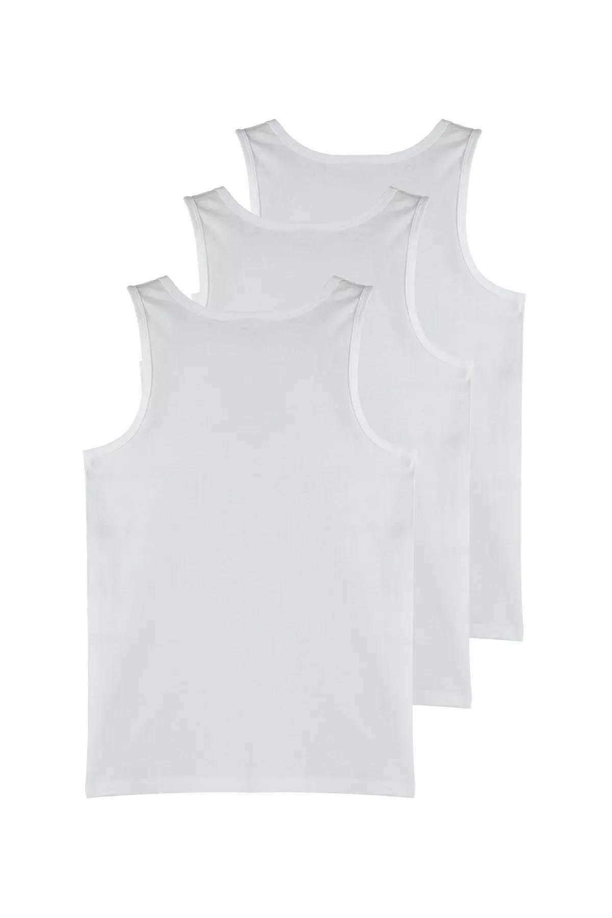 U-Neck Combed Cotton 3-Piece, , large image number 3