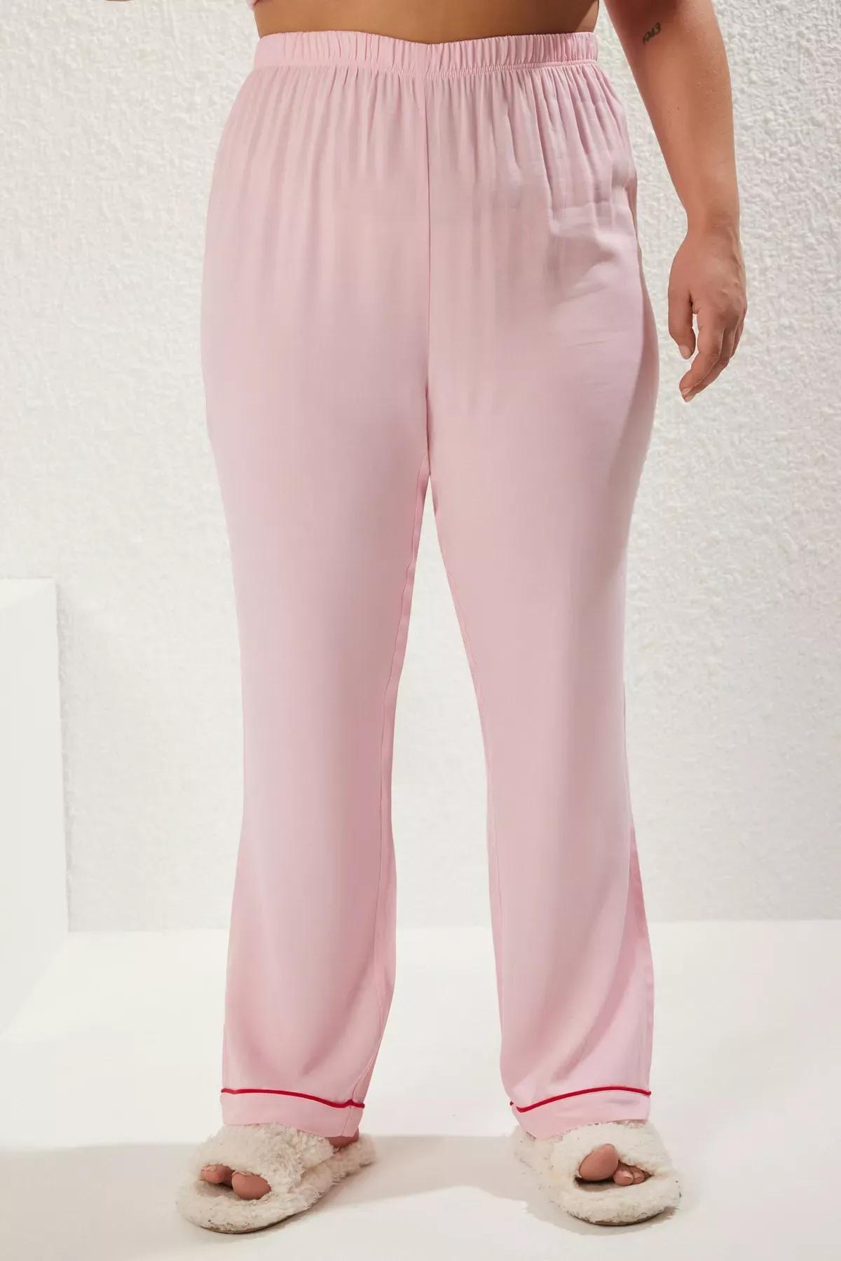 Pink Heart Piping Pajama Set, C101_7329, large image number 3