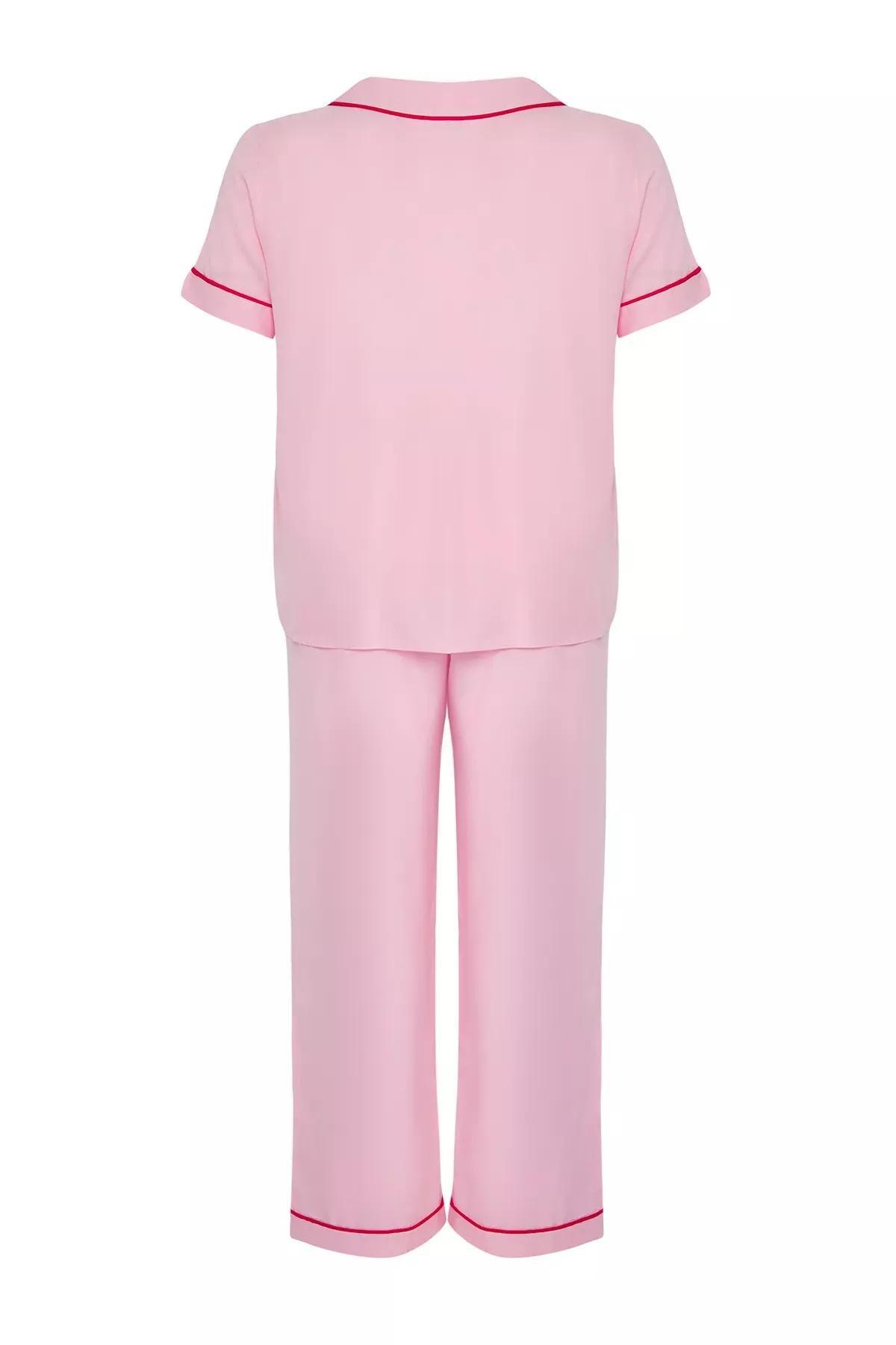 Pink Heart Piping Pajama Set, C101_7329, large image number 5