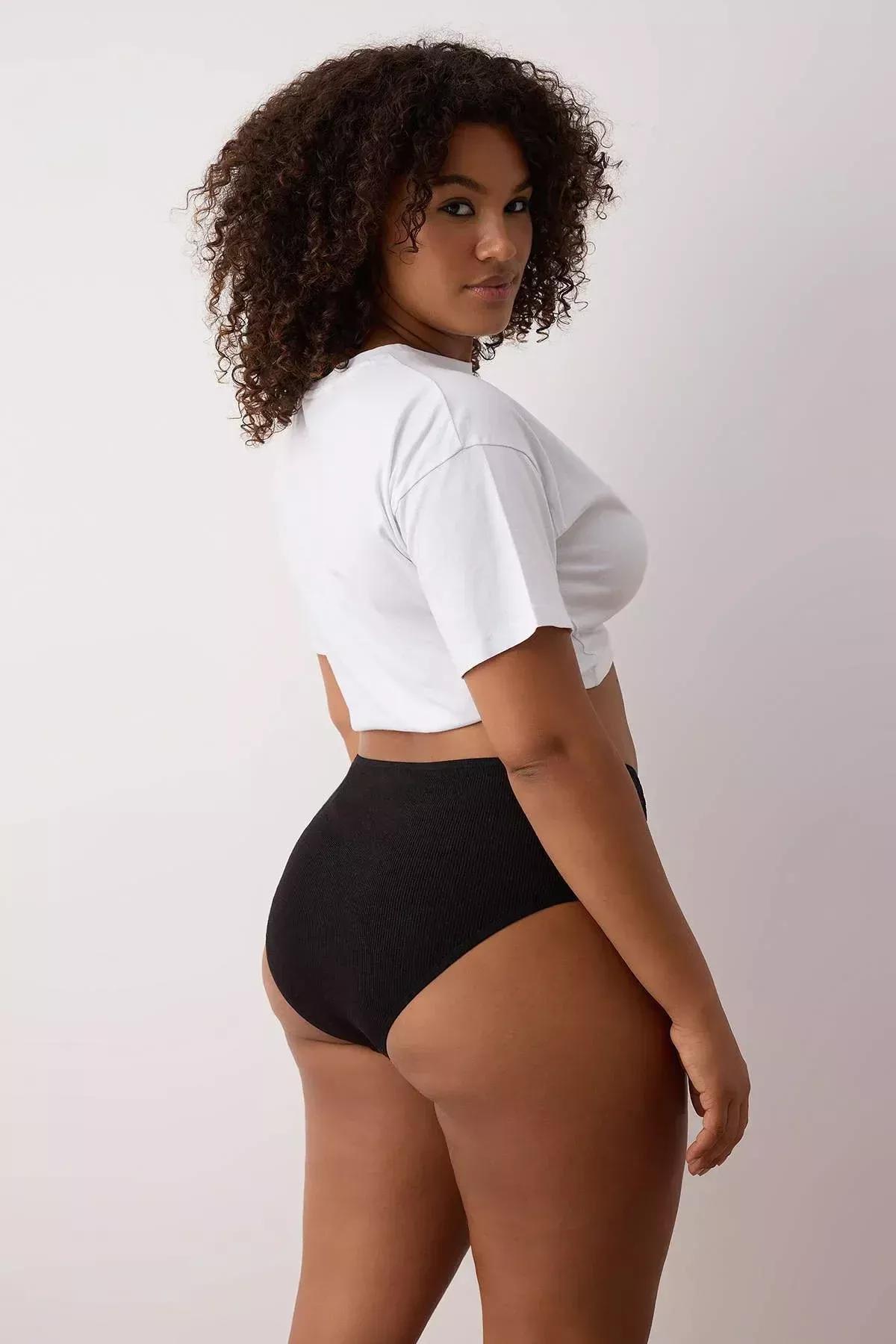Black-Nude Panties, Set of 2, Black-Skin, large image number 6