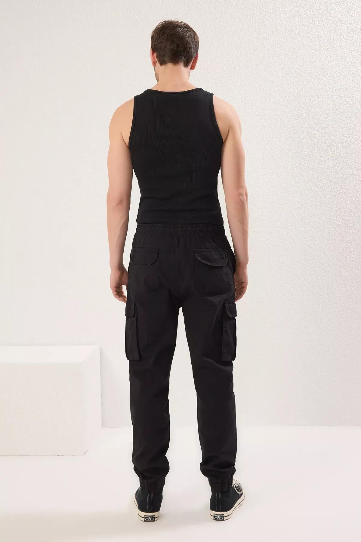 Black Jogger Pants, BLACK, large image number 9