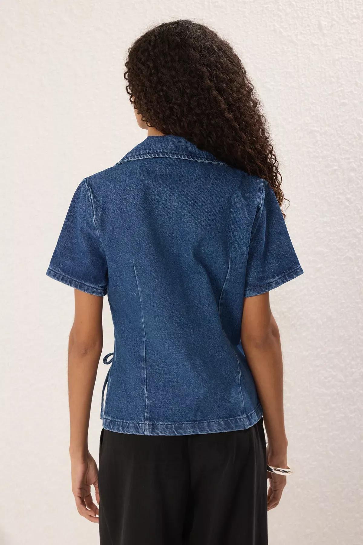 Blue Ribbon Denim Shirt, , large image number 3