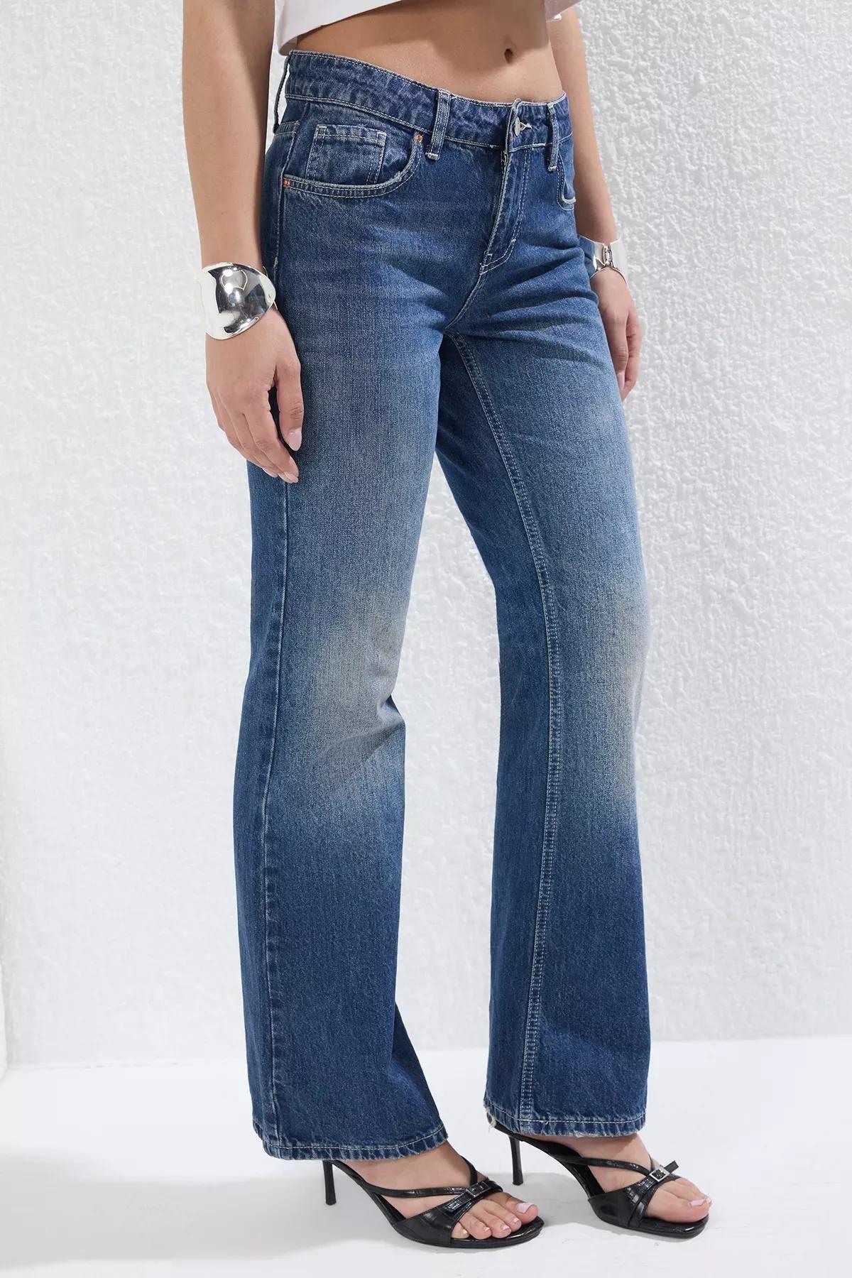 Blue Flare Jeans, , large image number 2