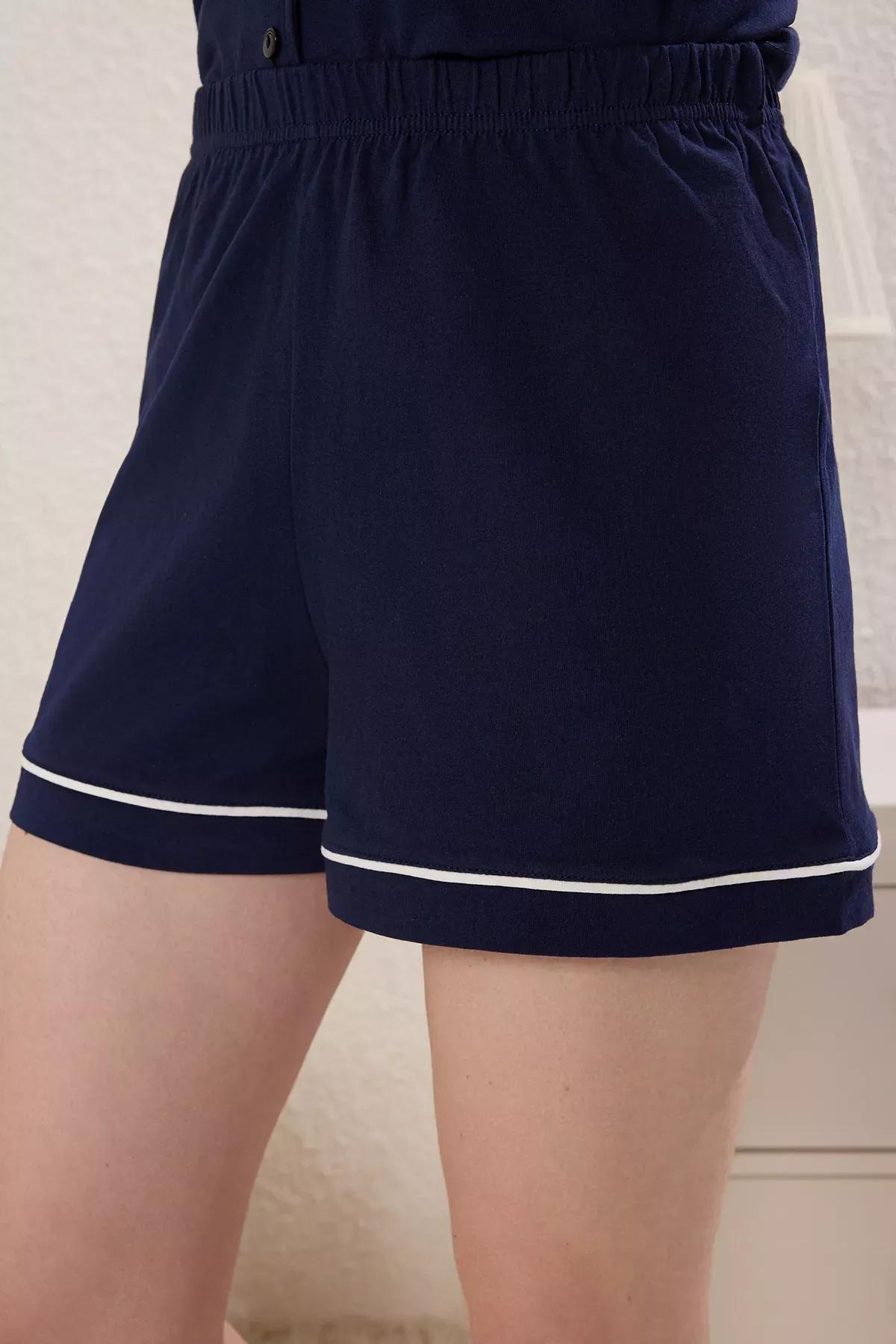 Navy Biased Dog Embroidered Pajama Set (2 pcs), , large image number 2