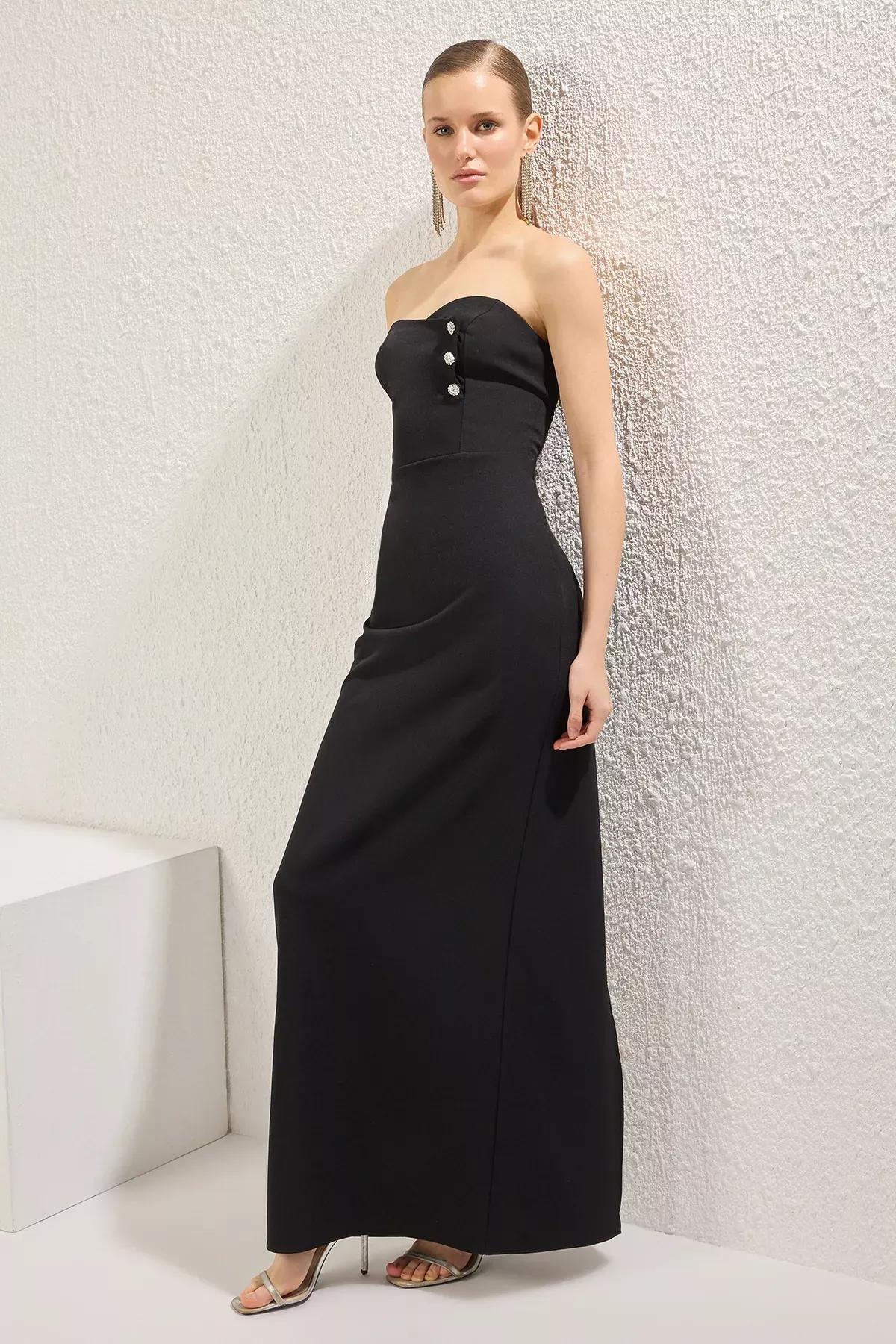 Strapless Formal Maxi Dress, , large image number 1