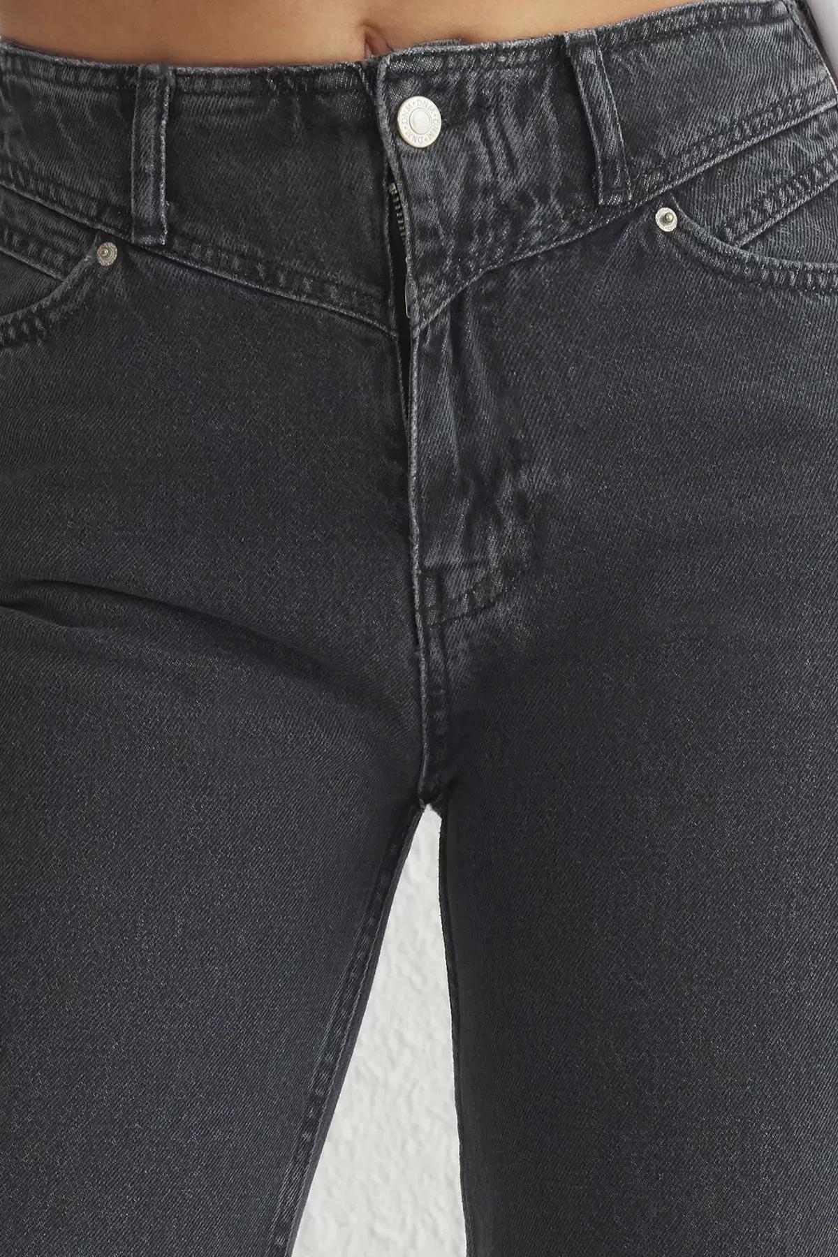 Black High-Waist Wide Leg Jeans, C101_2094, large image number 3