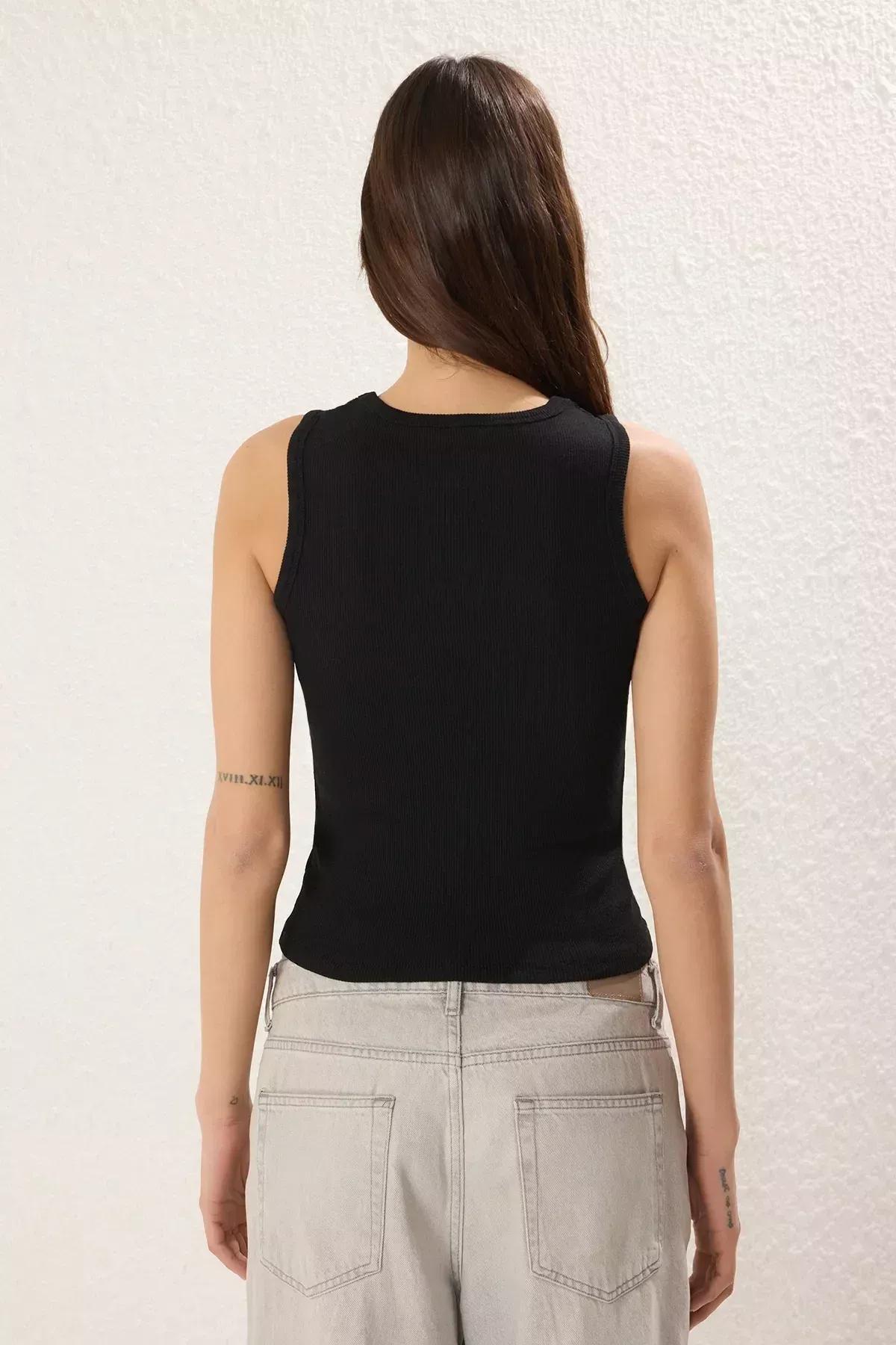 Beige-Black 2-Pack Fitted Blouses, Ecru-Black, large image number 5