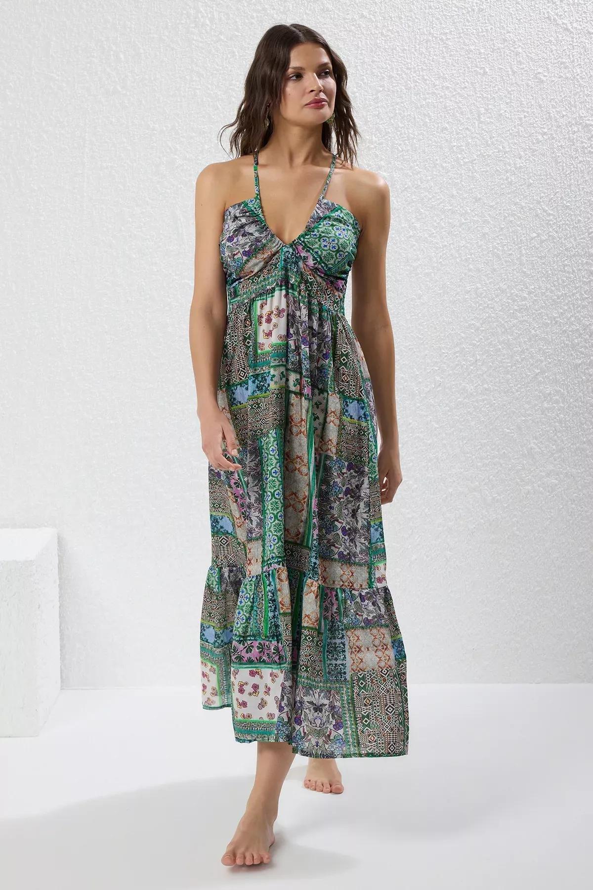 Black Embroidered Tie Kimono, Very colorful, large image number 1