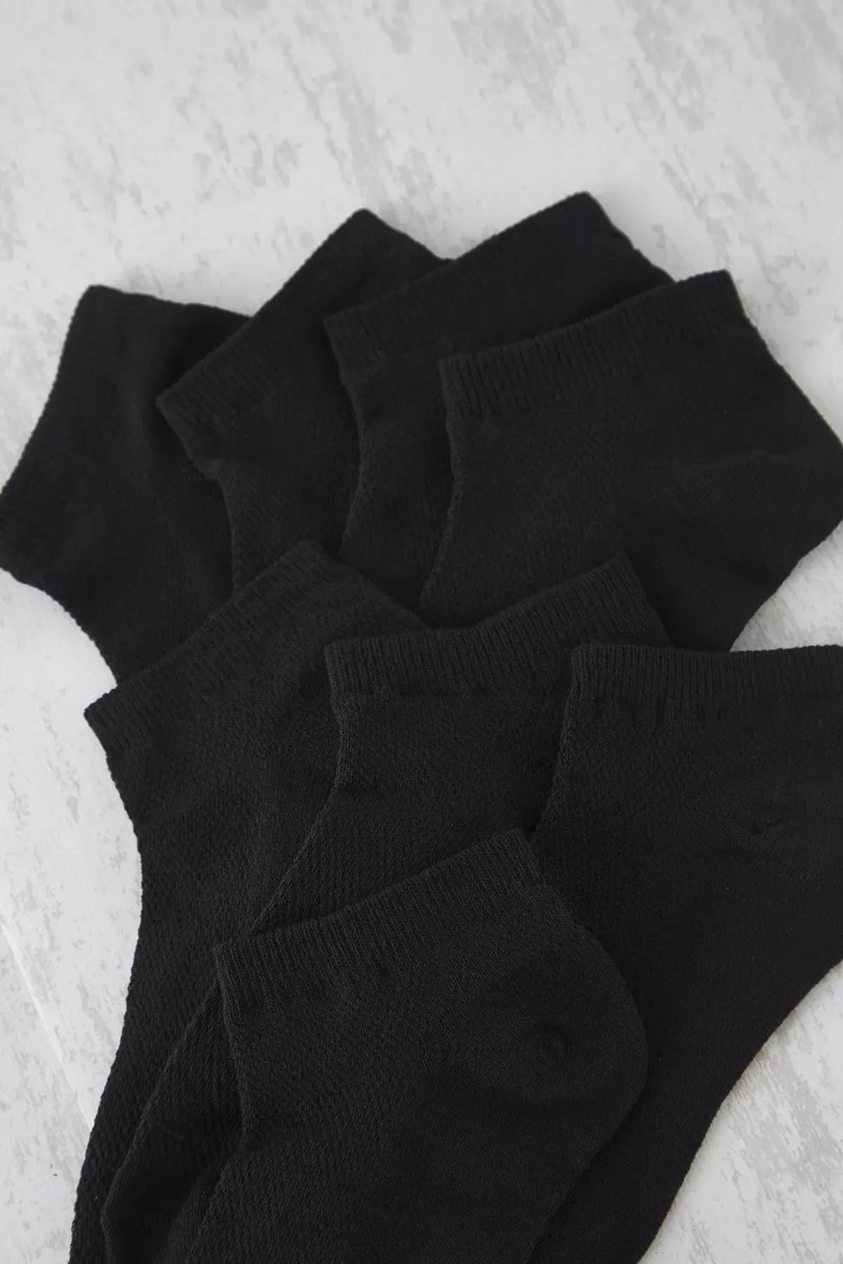 Black Invisible Socks, set of 8, , large image number 1