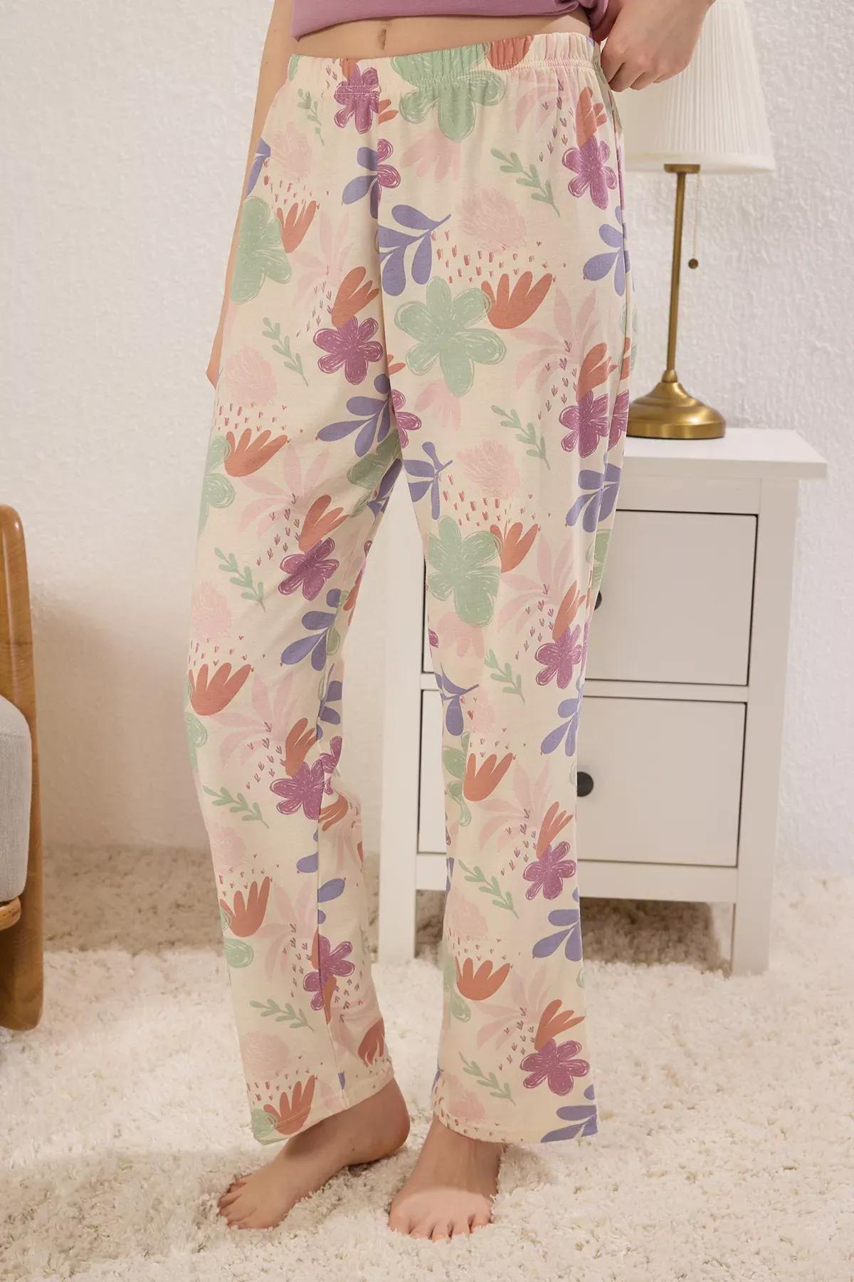 Pink Floral Pajama Set, , large image number 2