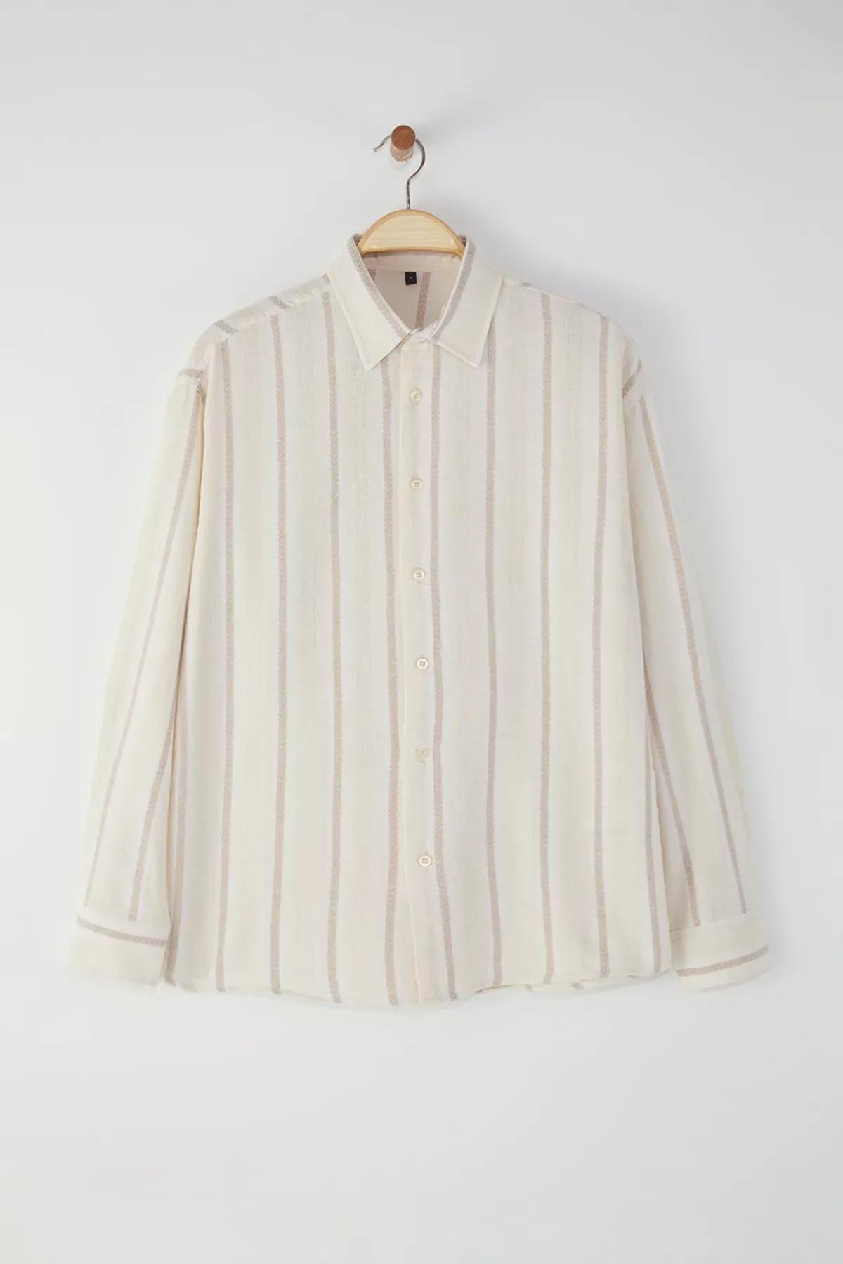 Beige Regular‑Fit Shirt, Ecru, large image number 0