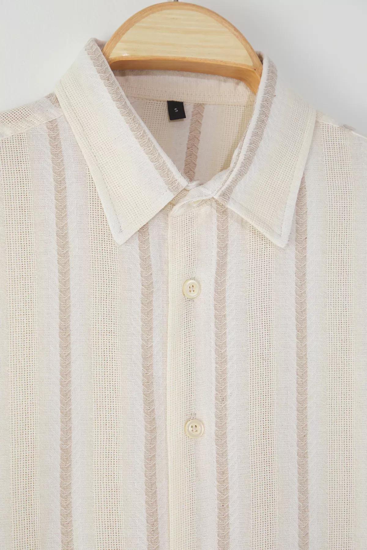 Beige Regular‑Fit Shirt, Ecru, large image number 1